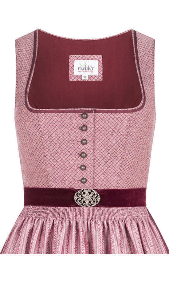 Midi Dirndl Lohe in Beere von Nübler
