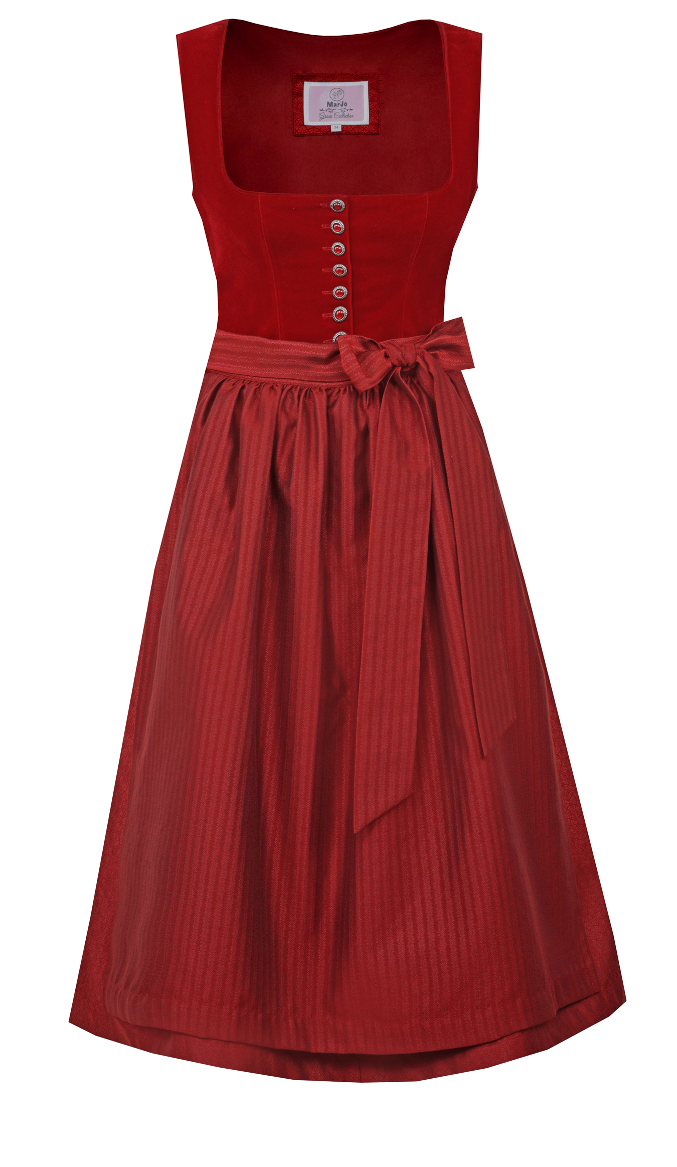 Midi Dirndl Nussdorf in Kirsche von MarJo