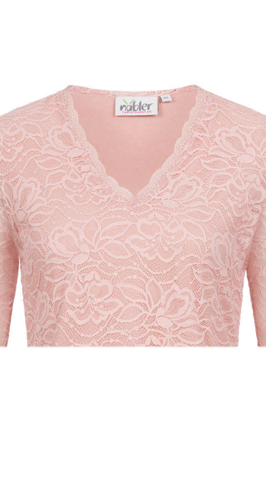 Trachtenblse kurzarm Frieda in Rose von Nübler