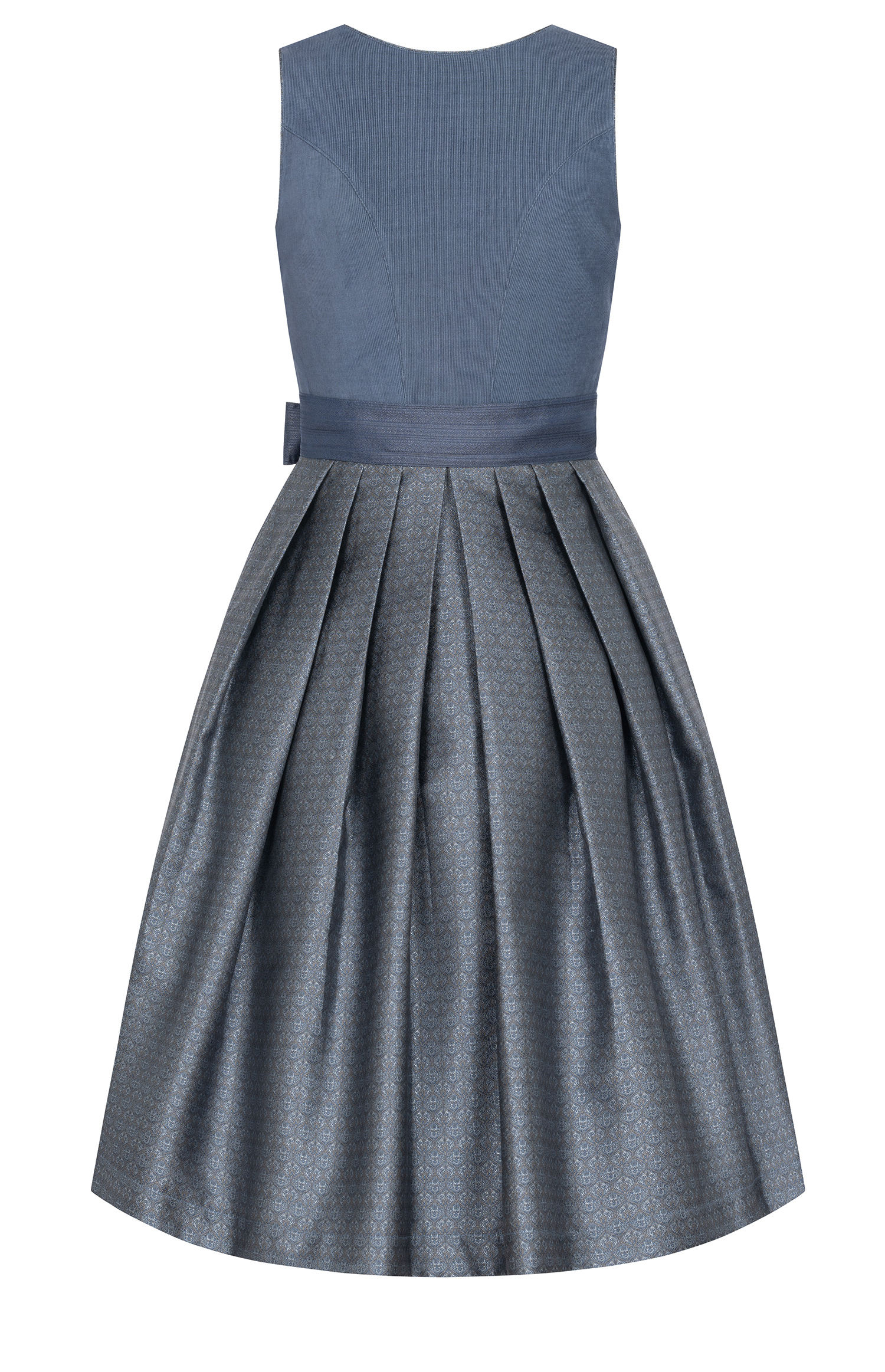 Midi Dirndl Sarah in Taubenblau von Nübler