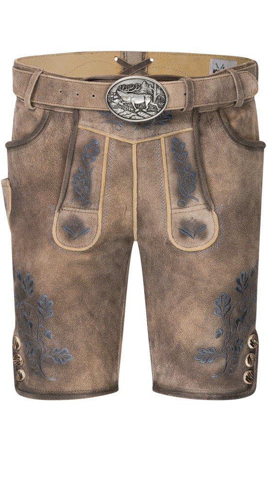 Lederhose kurz Klemens Jein in Stein von Nübler Lederhose kurz Klemens Jein in Stein von Nübler