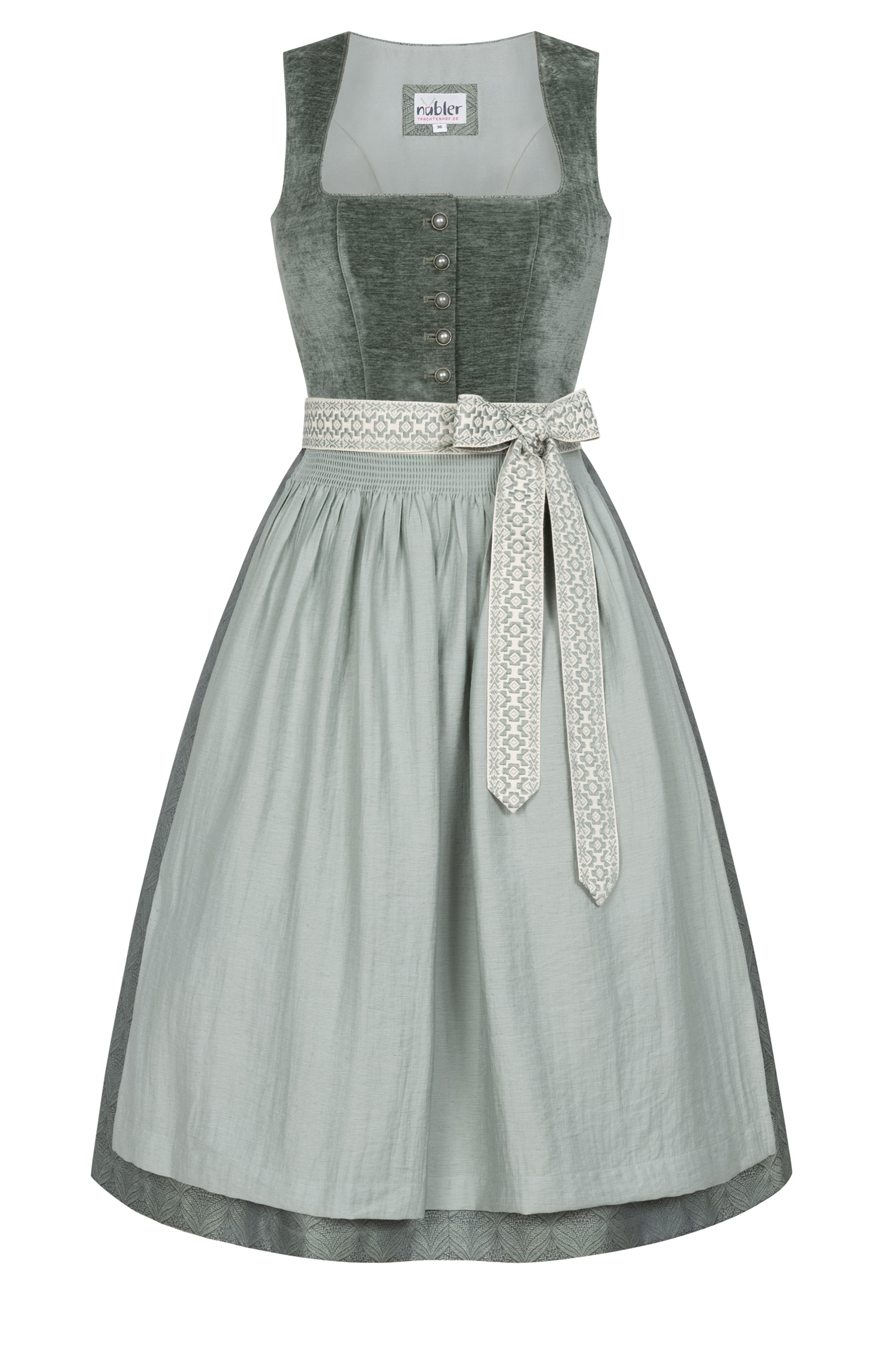 Midi Dirndl Kate in Salbei von Nübler