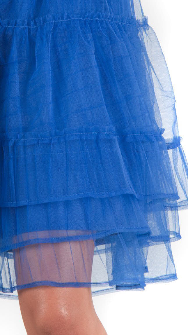 Petticoat mini Coco in Blau von Busserl Trachten