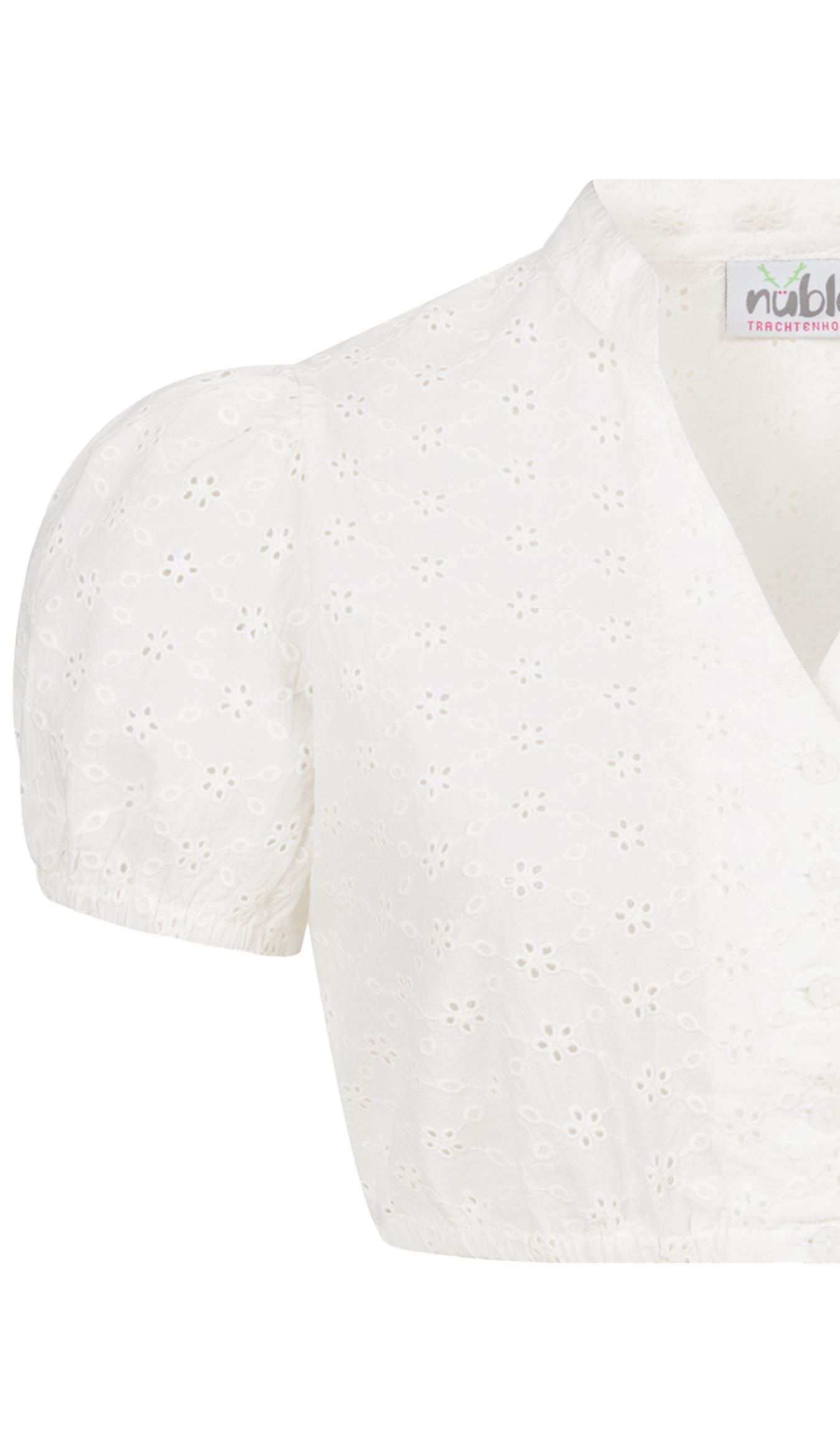 Dirndlbluse kurzarm Valentina in Creme von Nübler