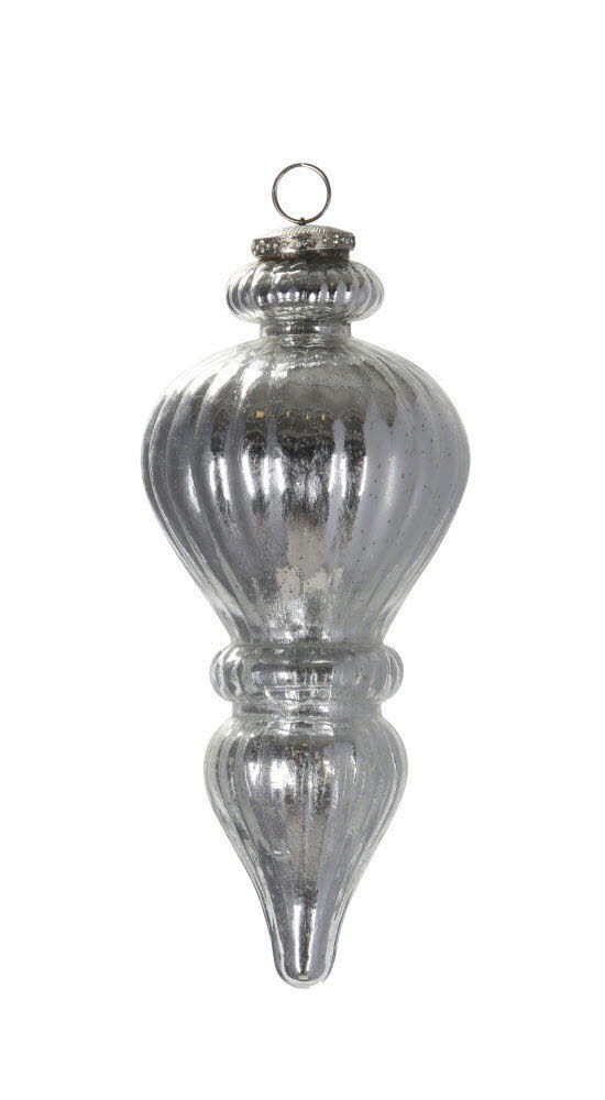 Weihnachtsschmuck kleiner Zapfen in Silber von Posiwio