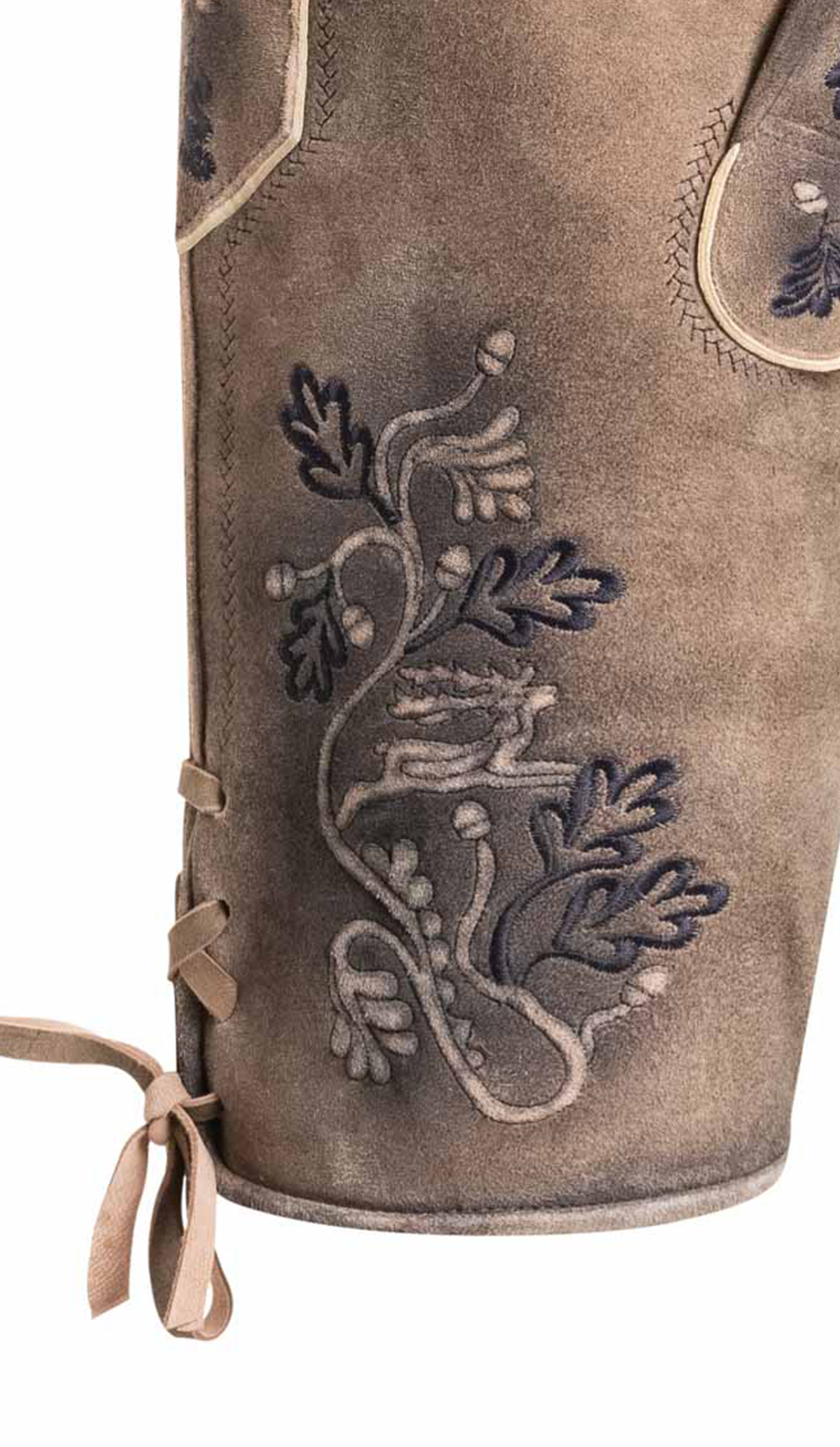 Lederhose kurz Louis in Braun von Nübler
