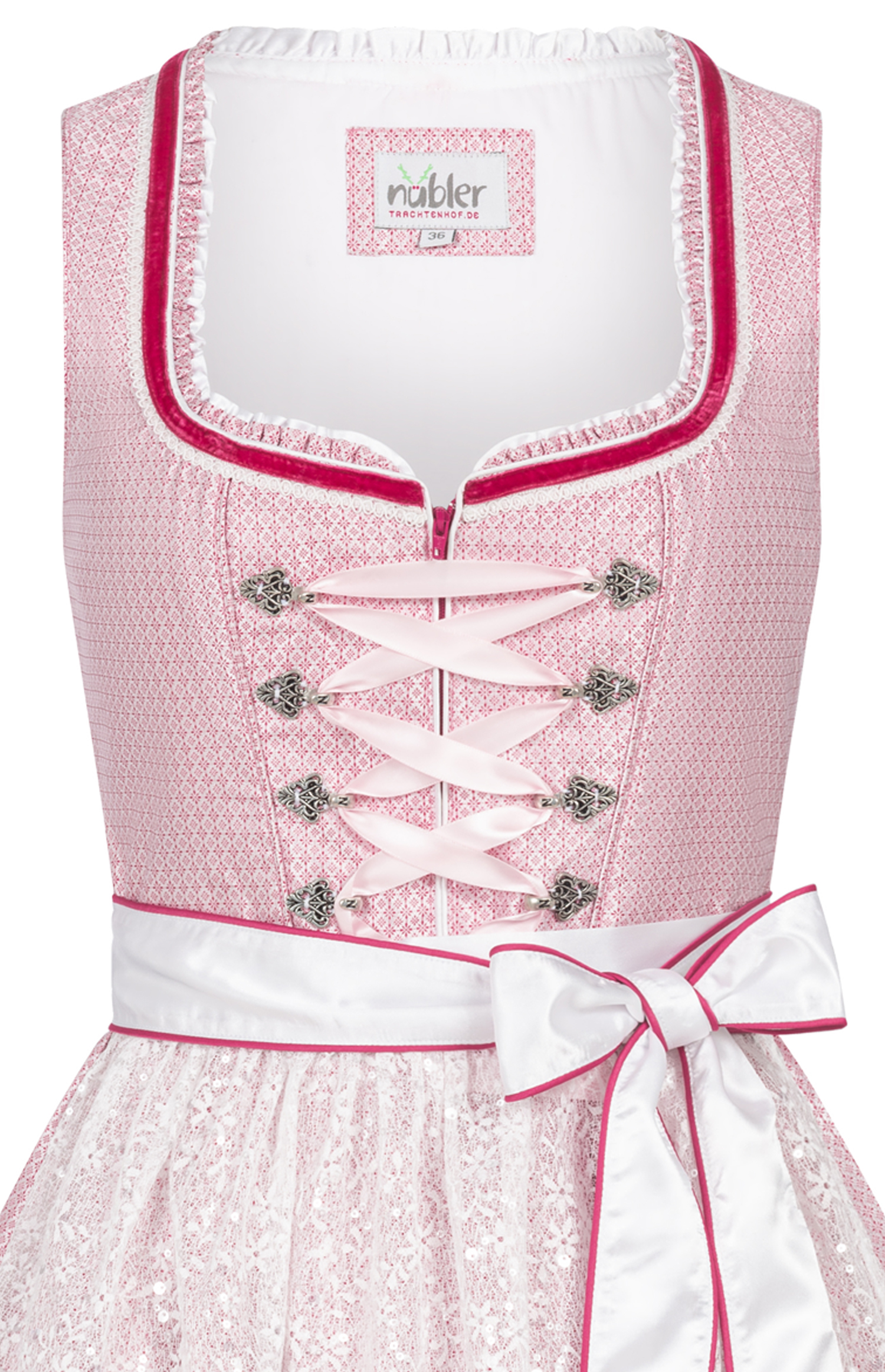 Mini Dirndl Lina in Rosa von Nübler