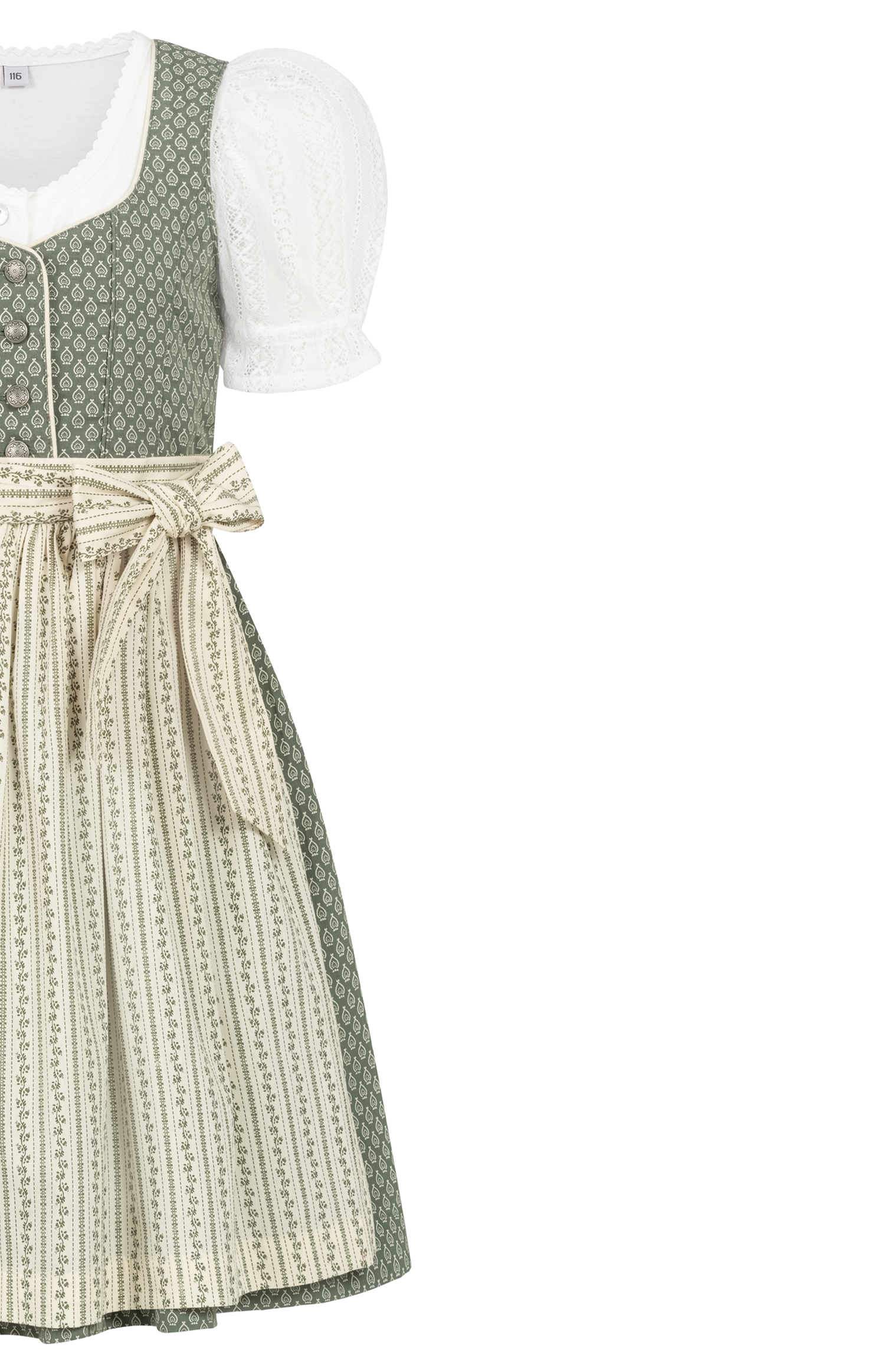 Kinderdirndl Fredericke in Salbei von Nübler