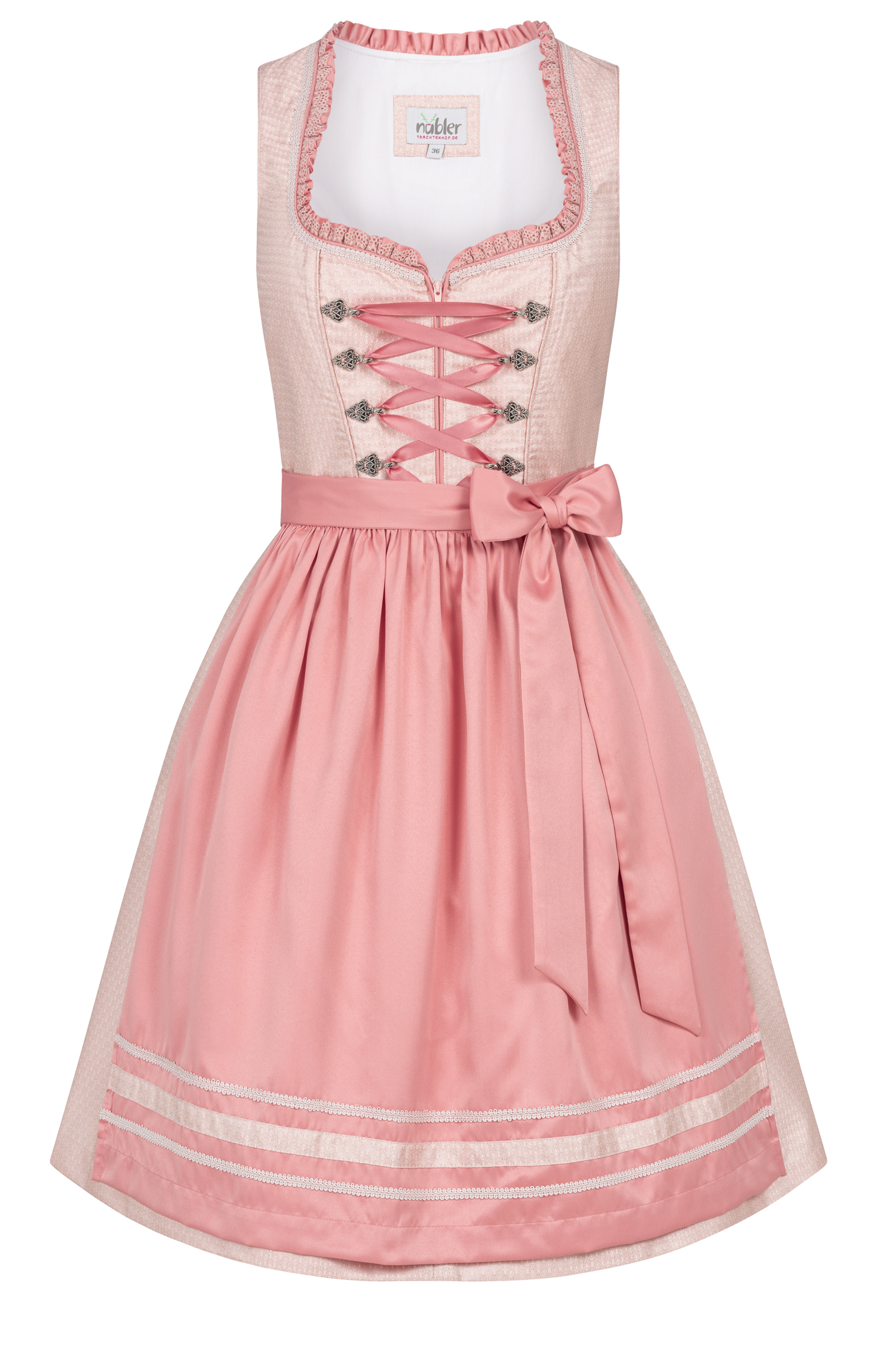 Midi Dirndl Lisa in Apricot von Nübler Midi Dirndl Lisa in Apricot von Nübler