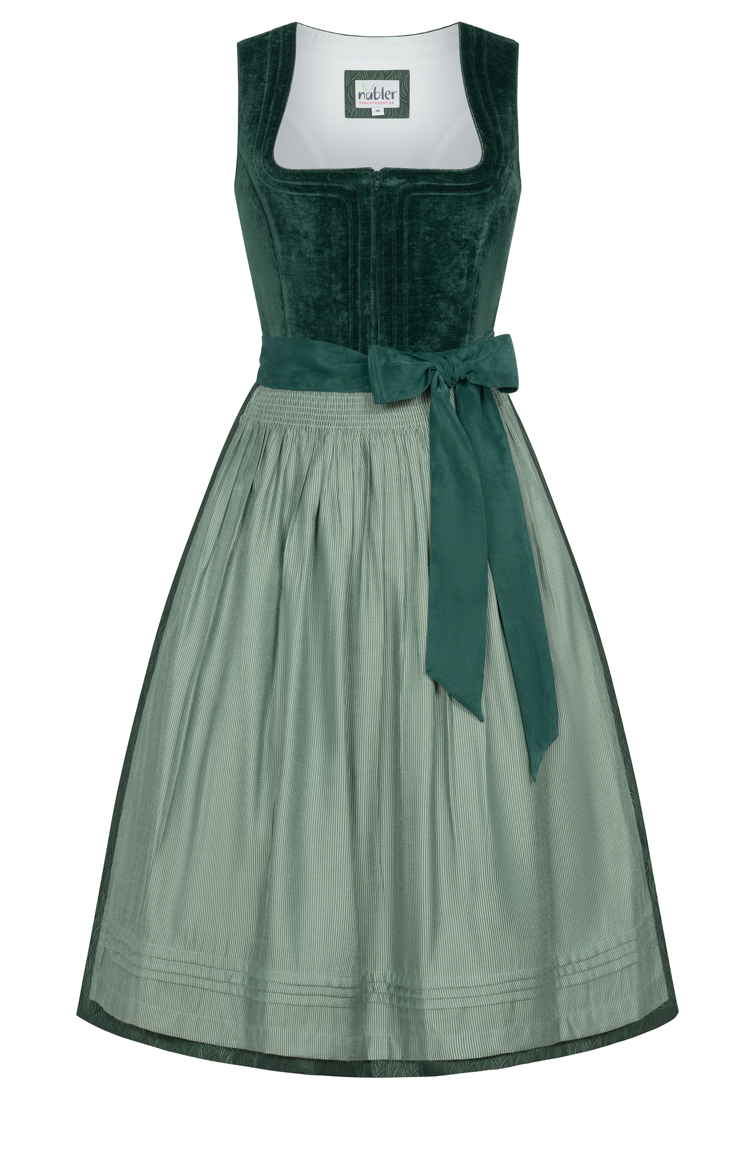Midi Dirndl Klarissa in Tanne von Nübler