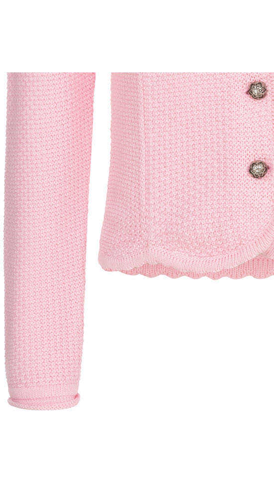 Kinderstrickjacke Yvonne in Rosa von Nübler