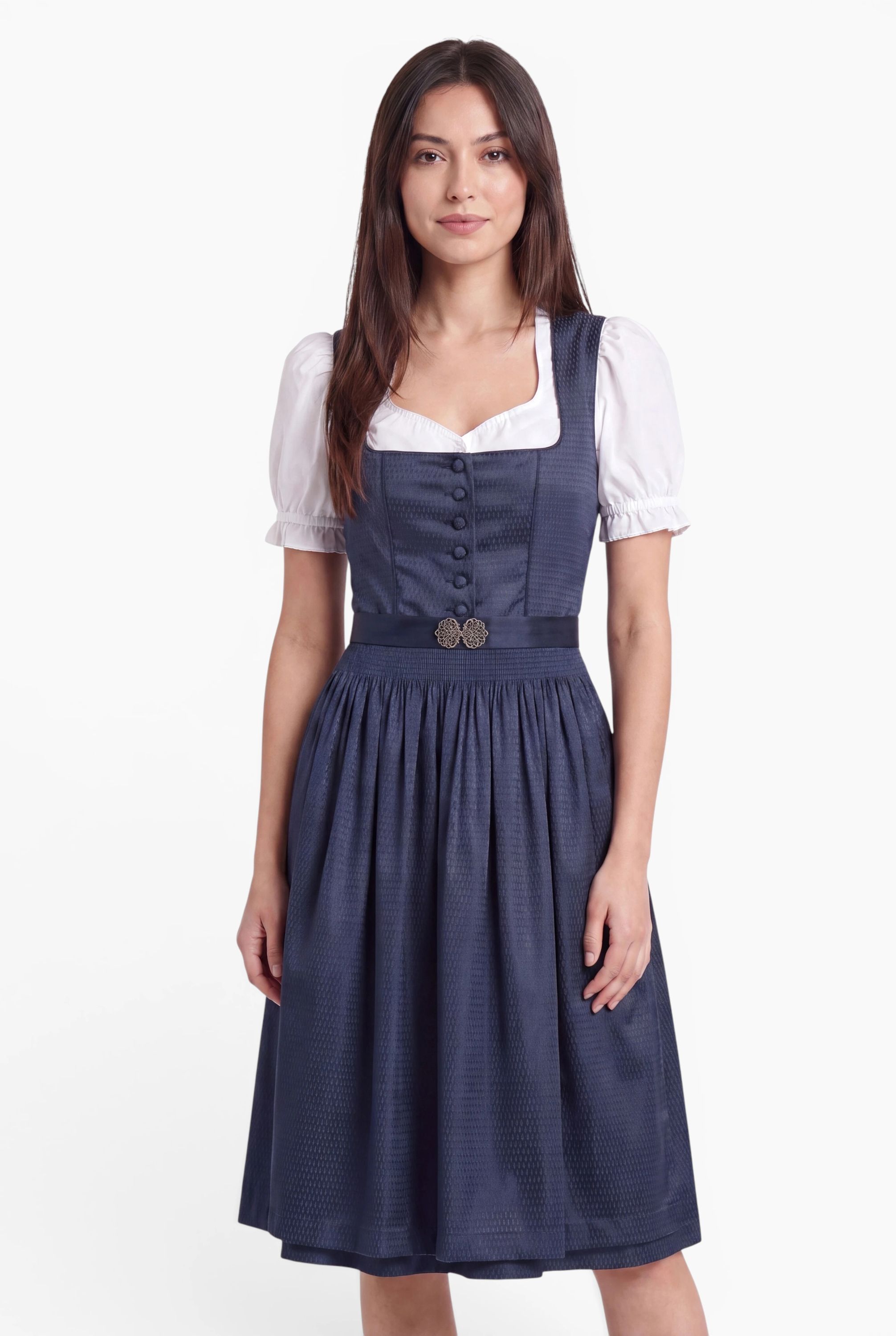 Mididirndl Klarissa in Dunklblau
