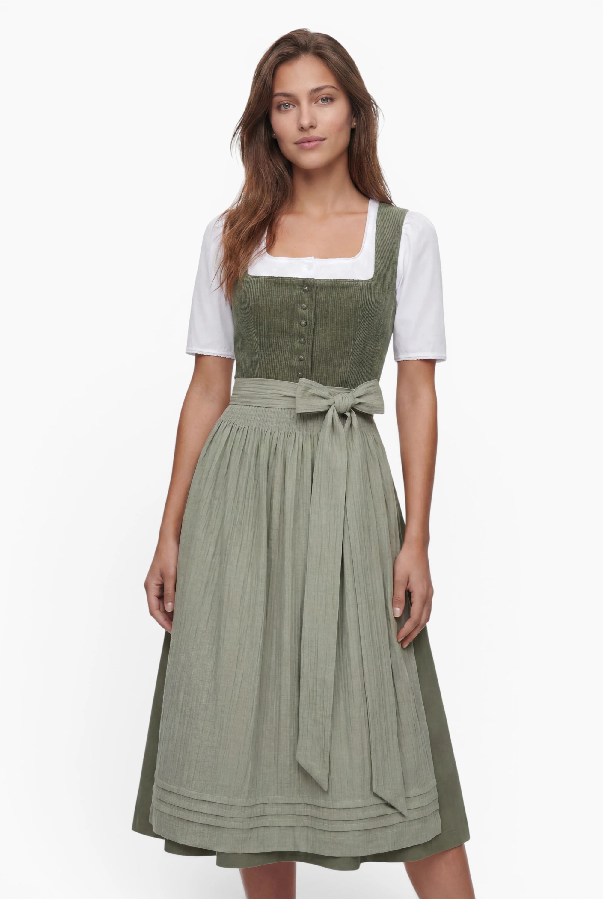 Mididirndl Kira in Oliv