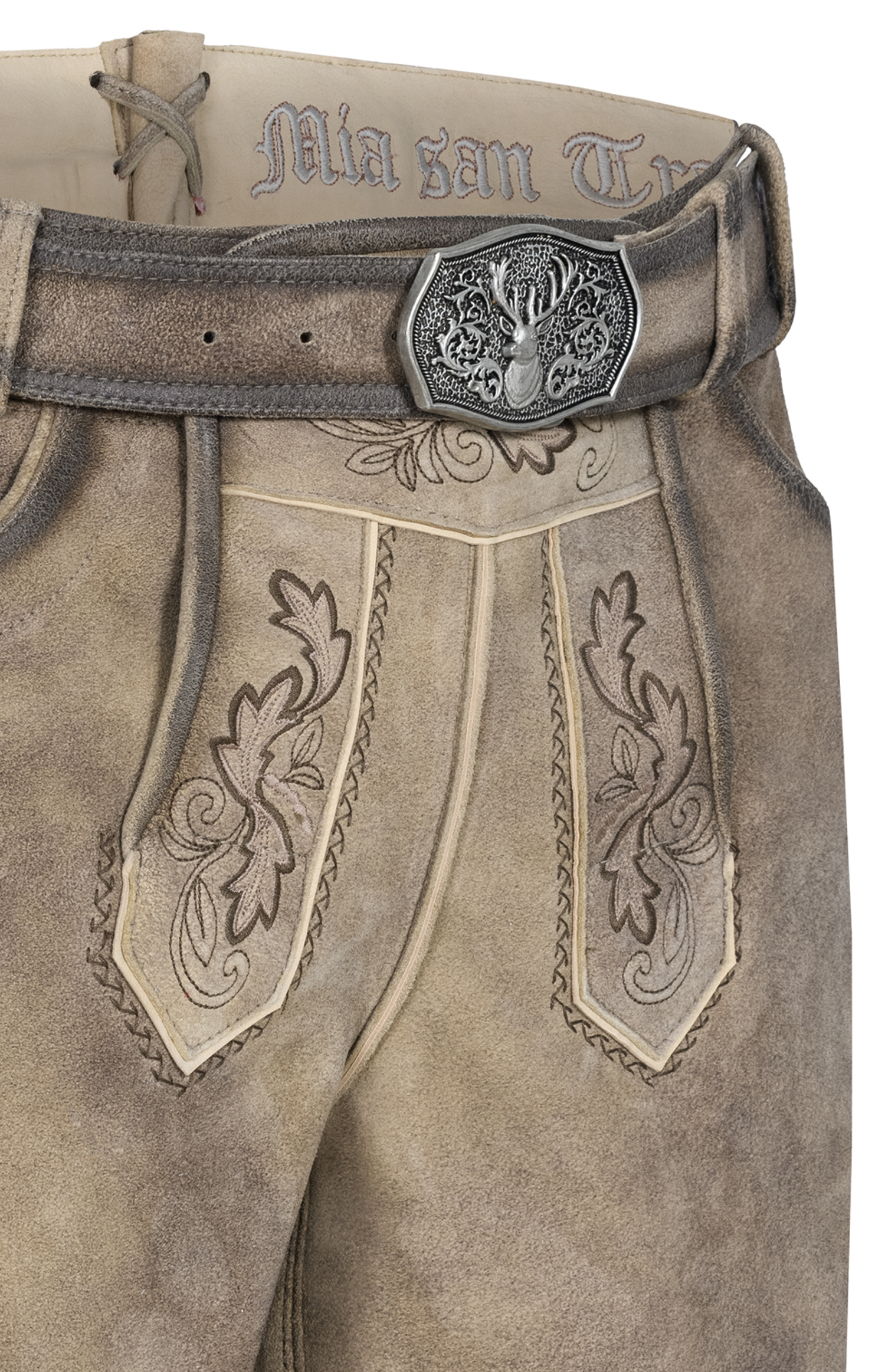Lederhose Steffl in Sand von Nübler