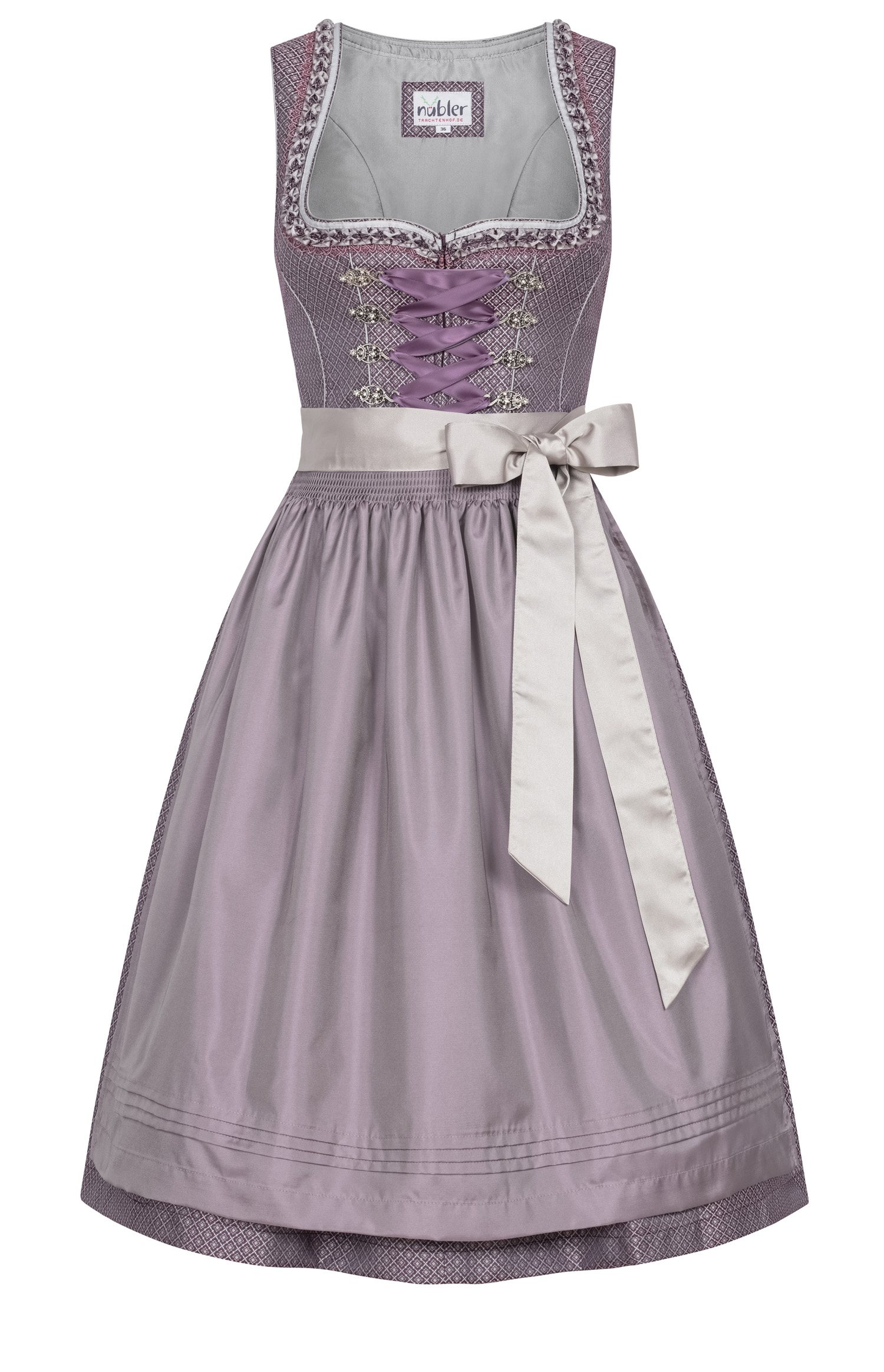Mididirndl Gavrila in Aubergine von Nübler