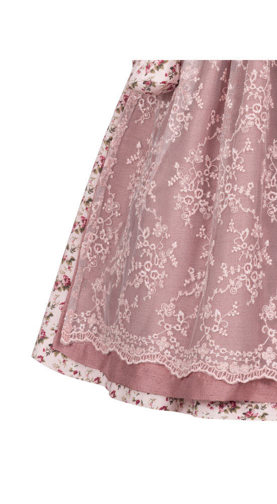 Kinderdirndl 3-teilig Matilda in Rosé von Nübler