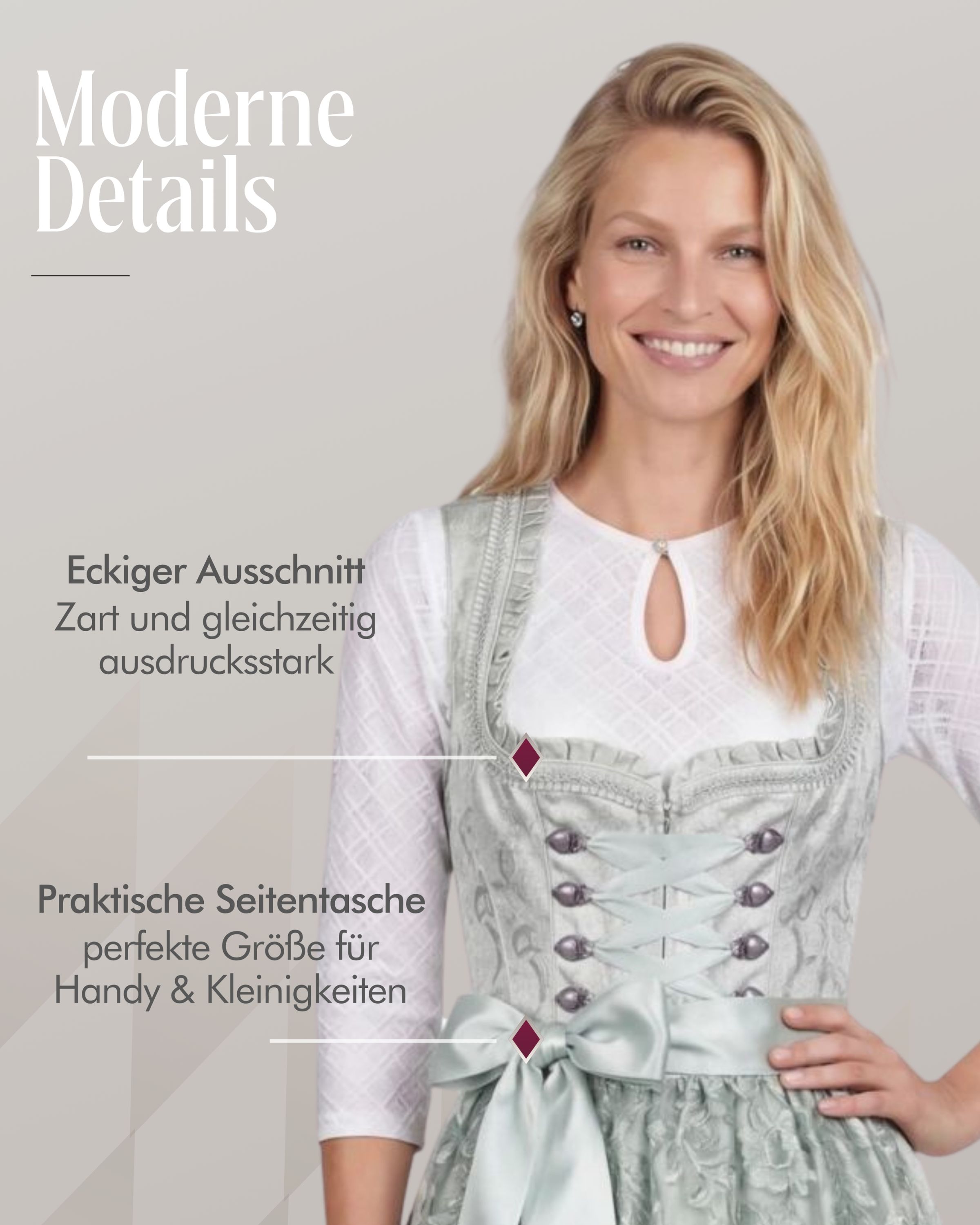Midi Dirndl Karoline in Mint