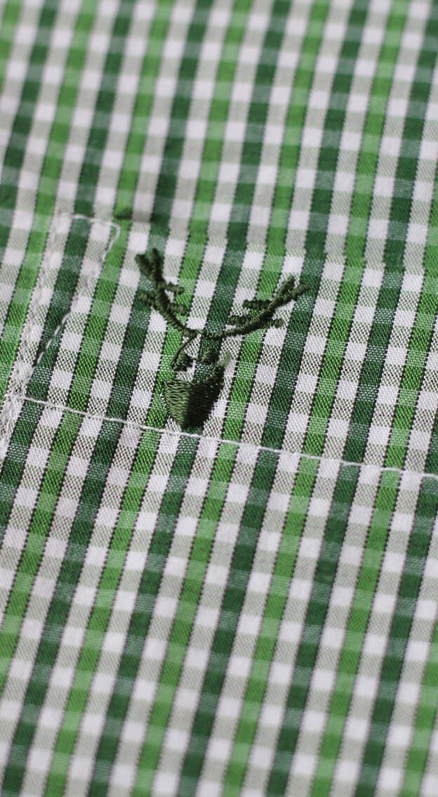 Trachtenhemd Langarm Harald in Grün von Nübler