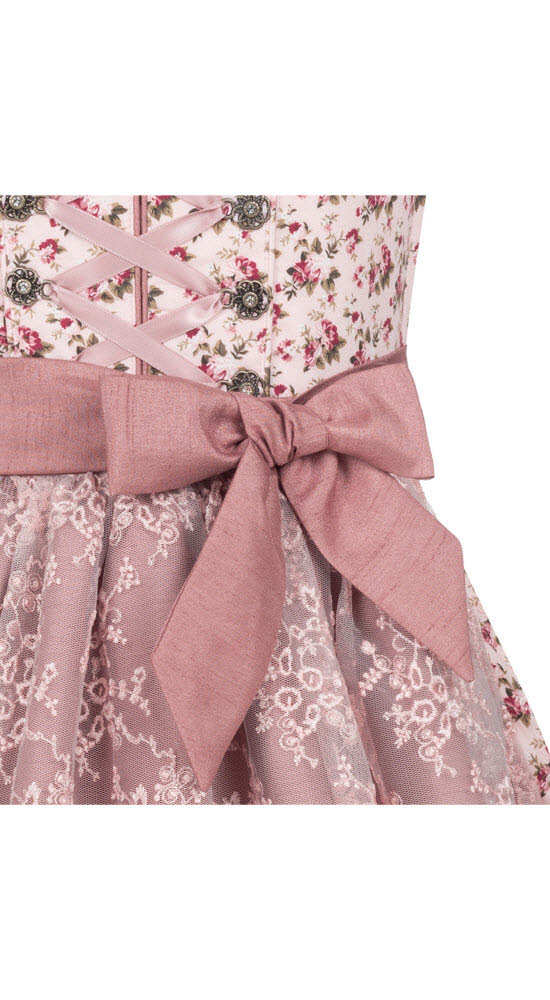 Kinderdirndl 3-teilig Matilda in Rosé von Nübler