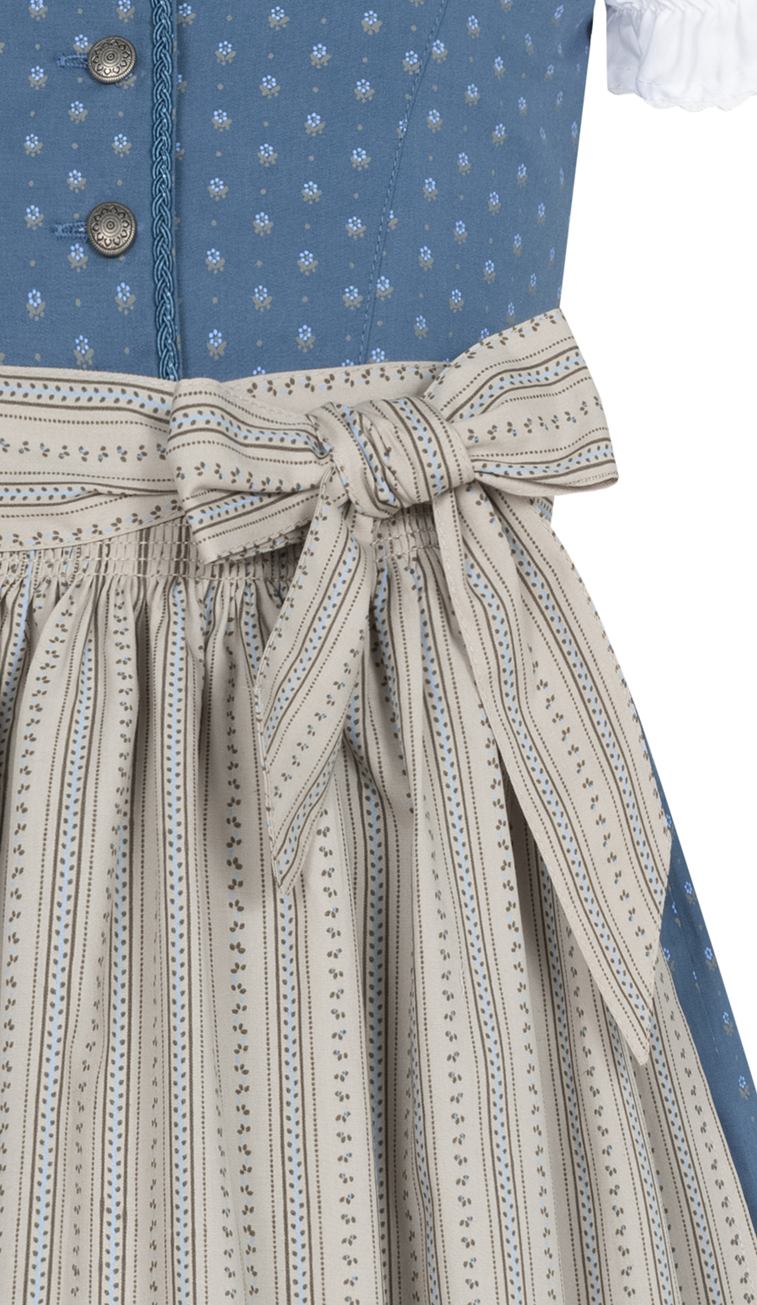 Kinderdirndl Felicitas in Rauchblau von Nübler