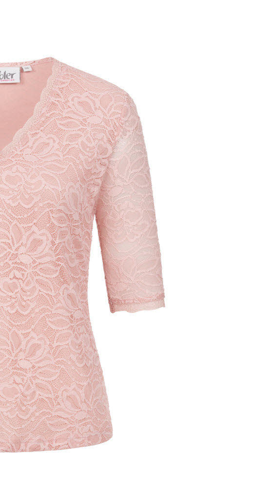 Trachtenblse kurzarm Frieda in Rose von Nübler