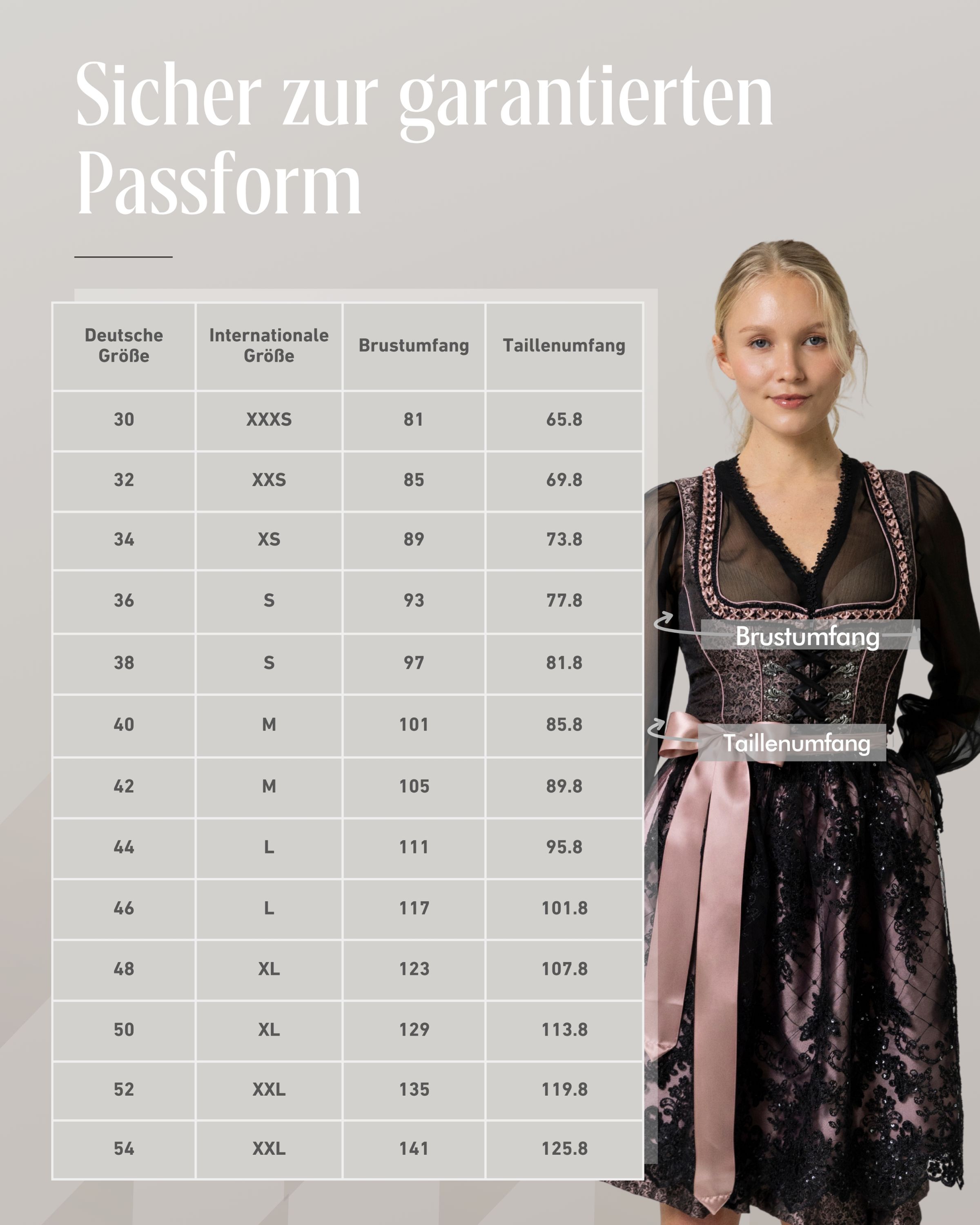 Dirndl midi Selina in Schwarz von Nübler