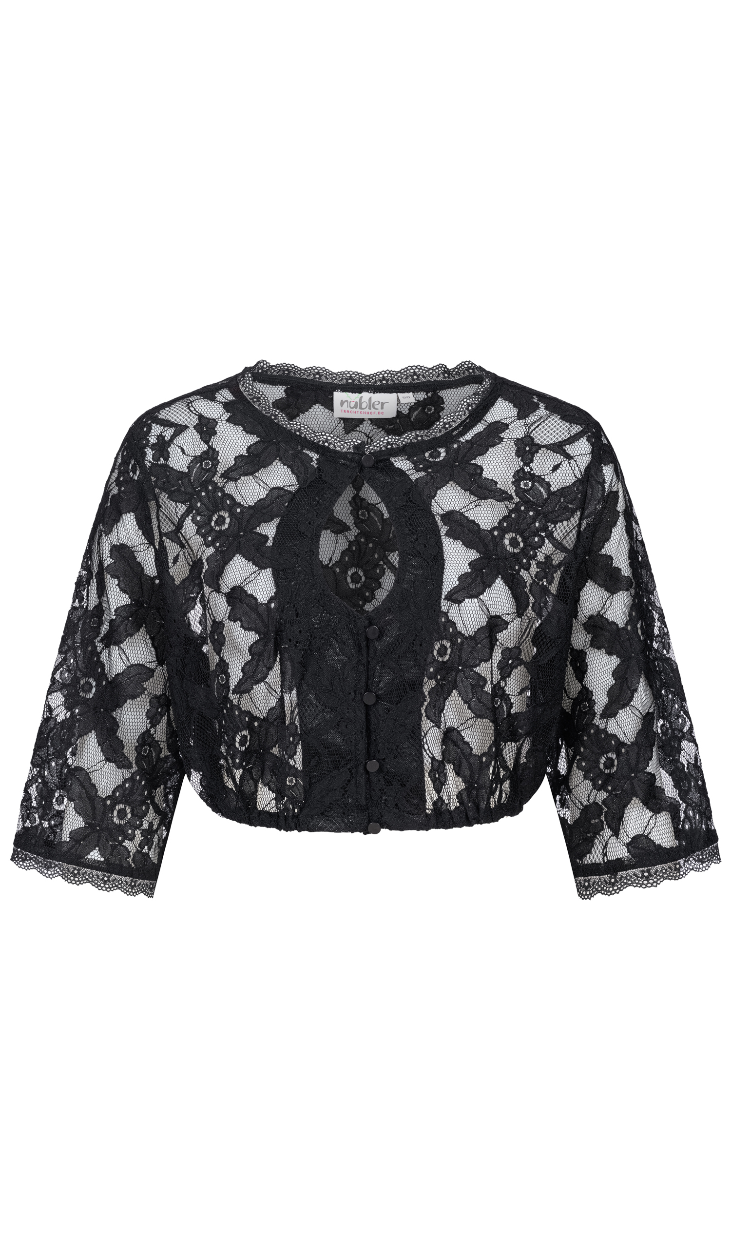 Dirndlbluse Claudia in Schwarz von Nübler