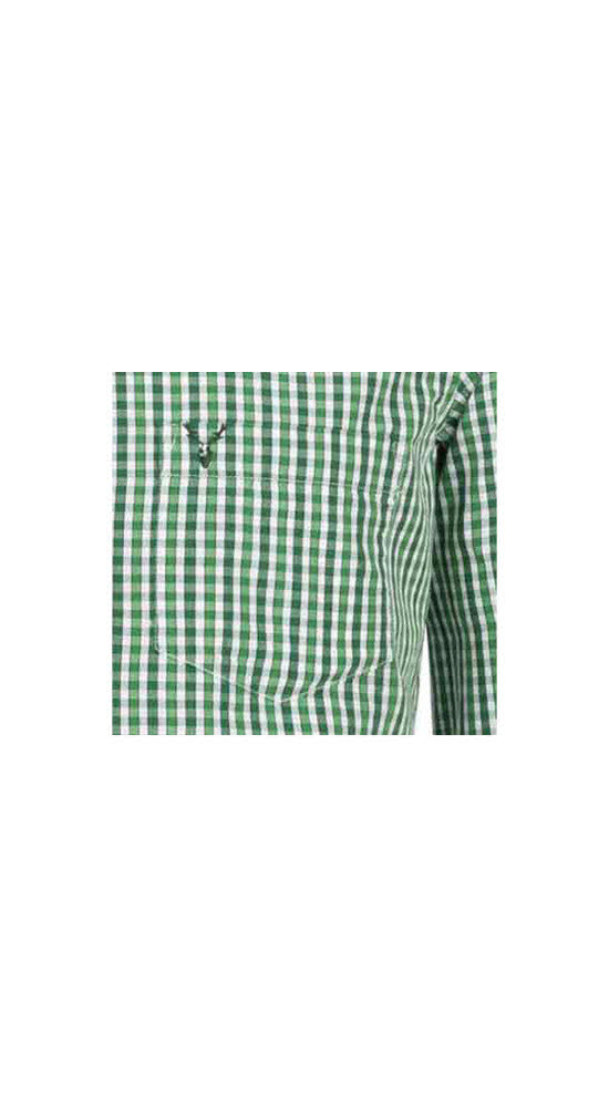 Trachtenhemd Langarm Harry in Grün von Nübler