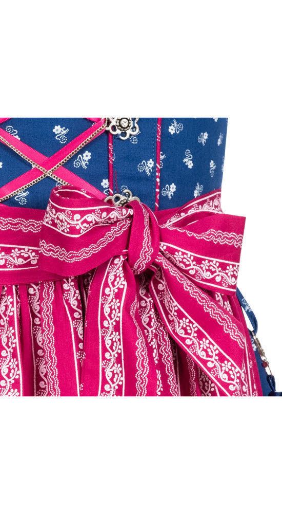 Mädchen Dirndl im traditionellen Stil Kinder Trachten, Blau
