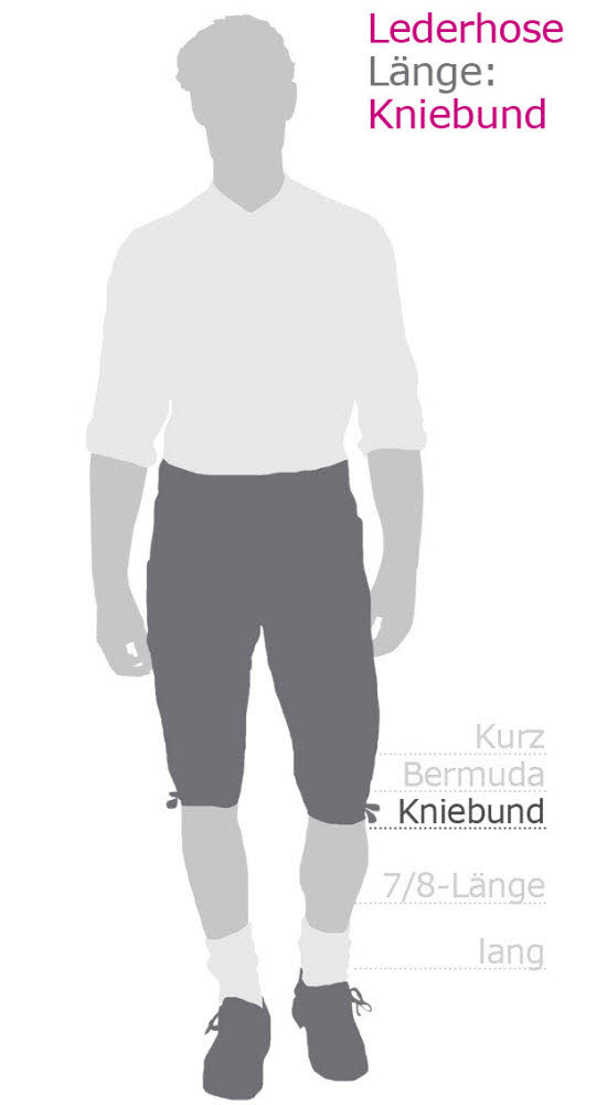 Lederhose Kniebund Theobald Leo in Dunkelbraun von Nübler