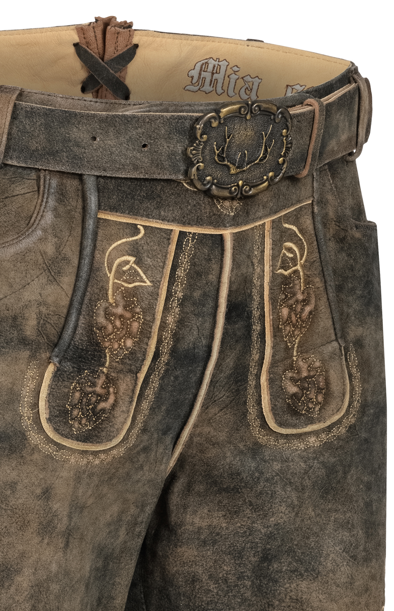 Lederhose kurz Kuno Smoke