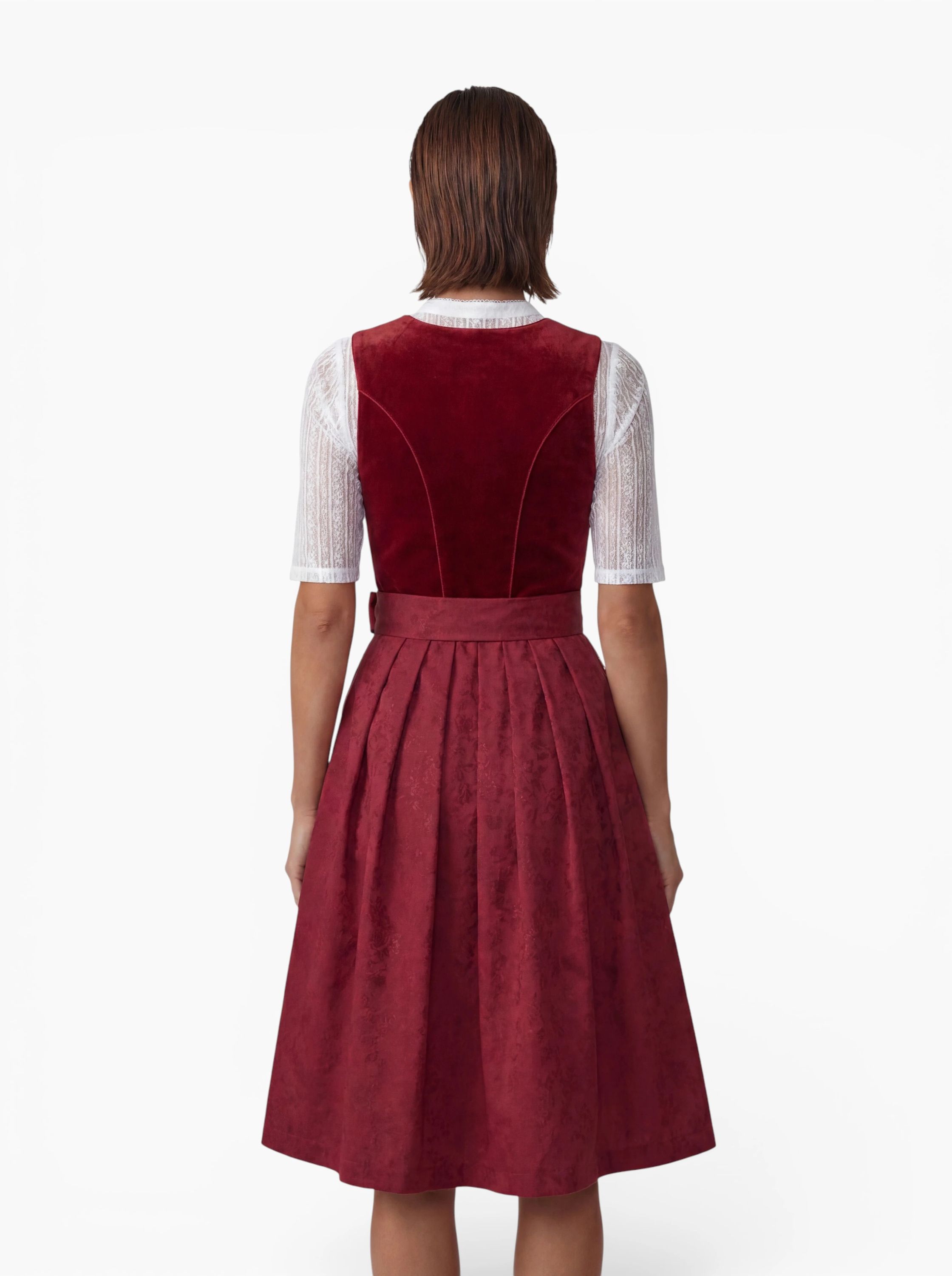 Mididirndl Kira in Rot