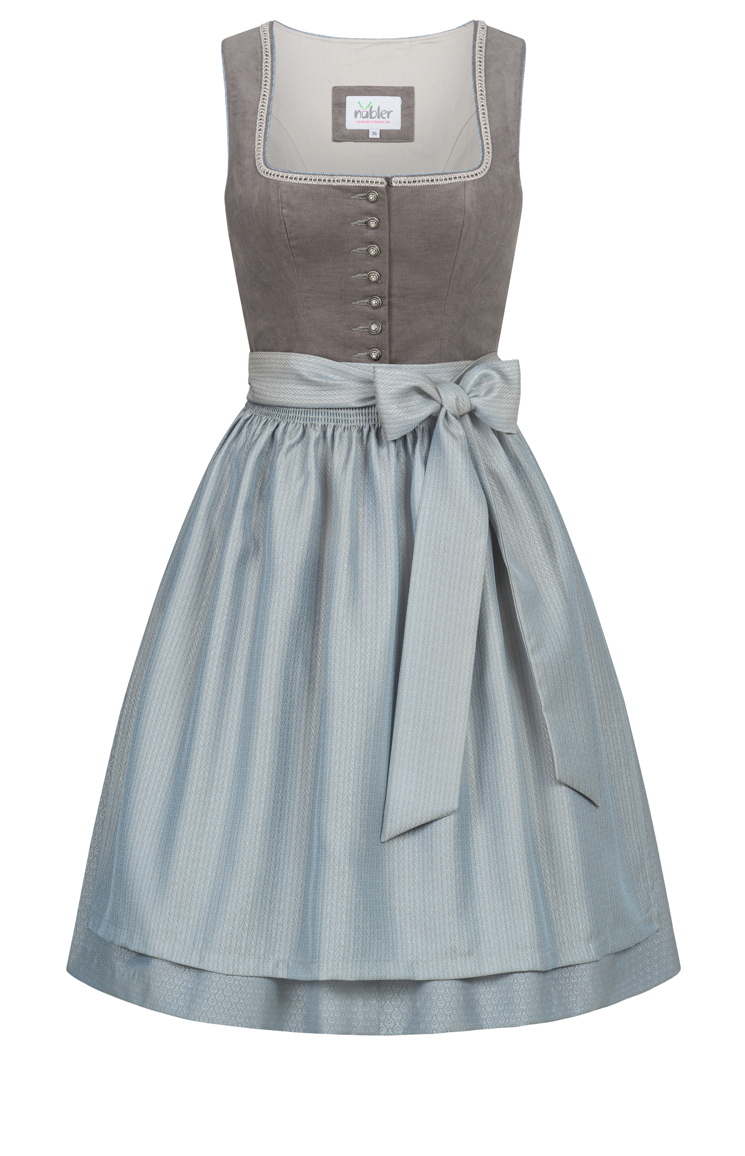 Mini Dirndl Fabienne in Graphit von Nübler
