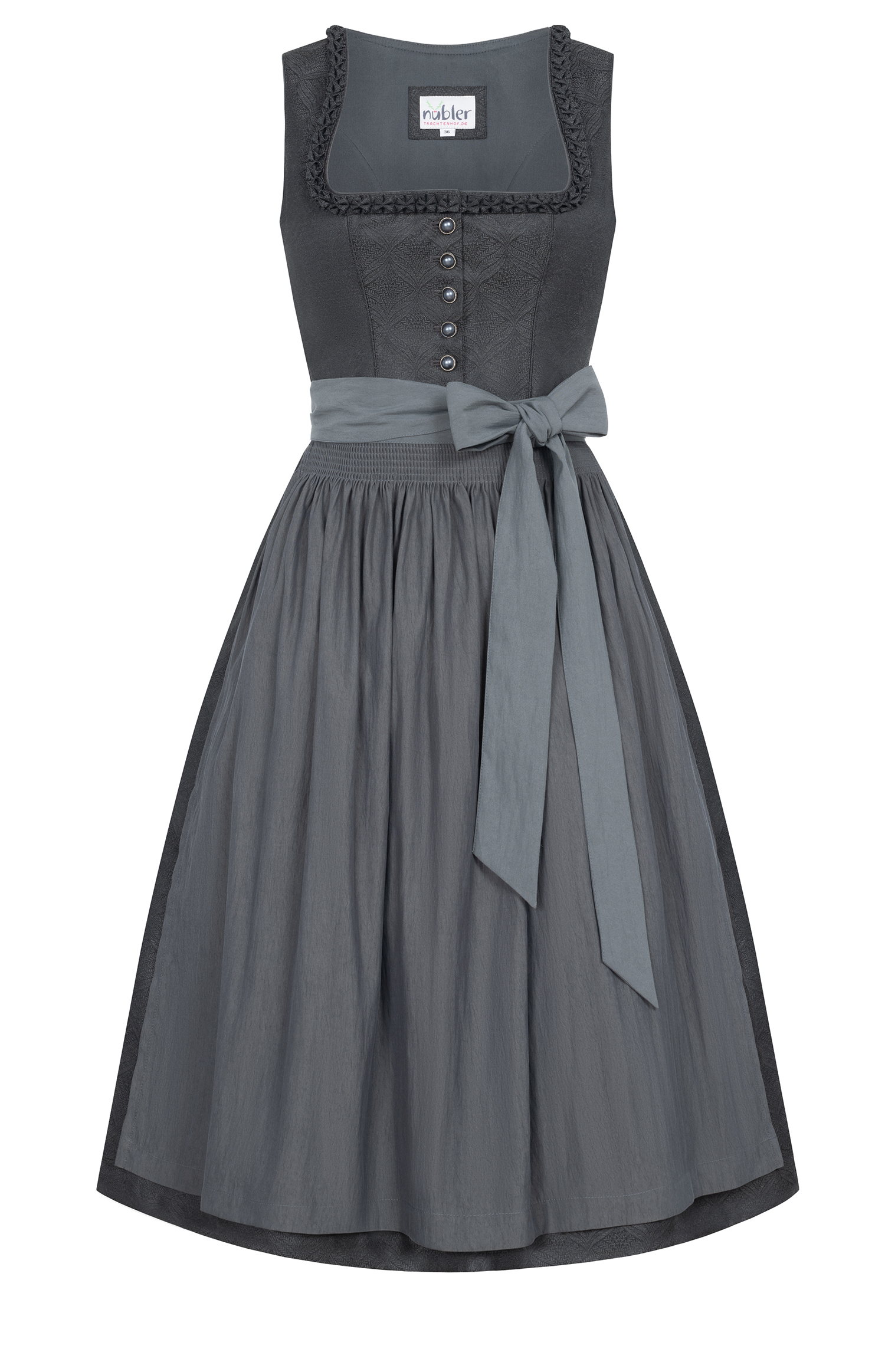 Midi Dirndl Kimberly in Graphit von Nübler