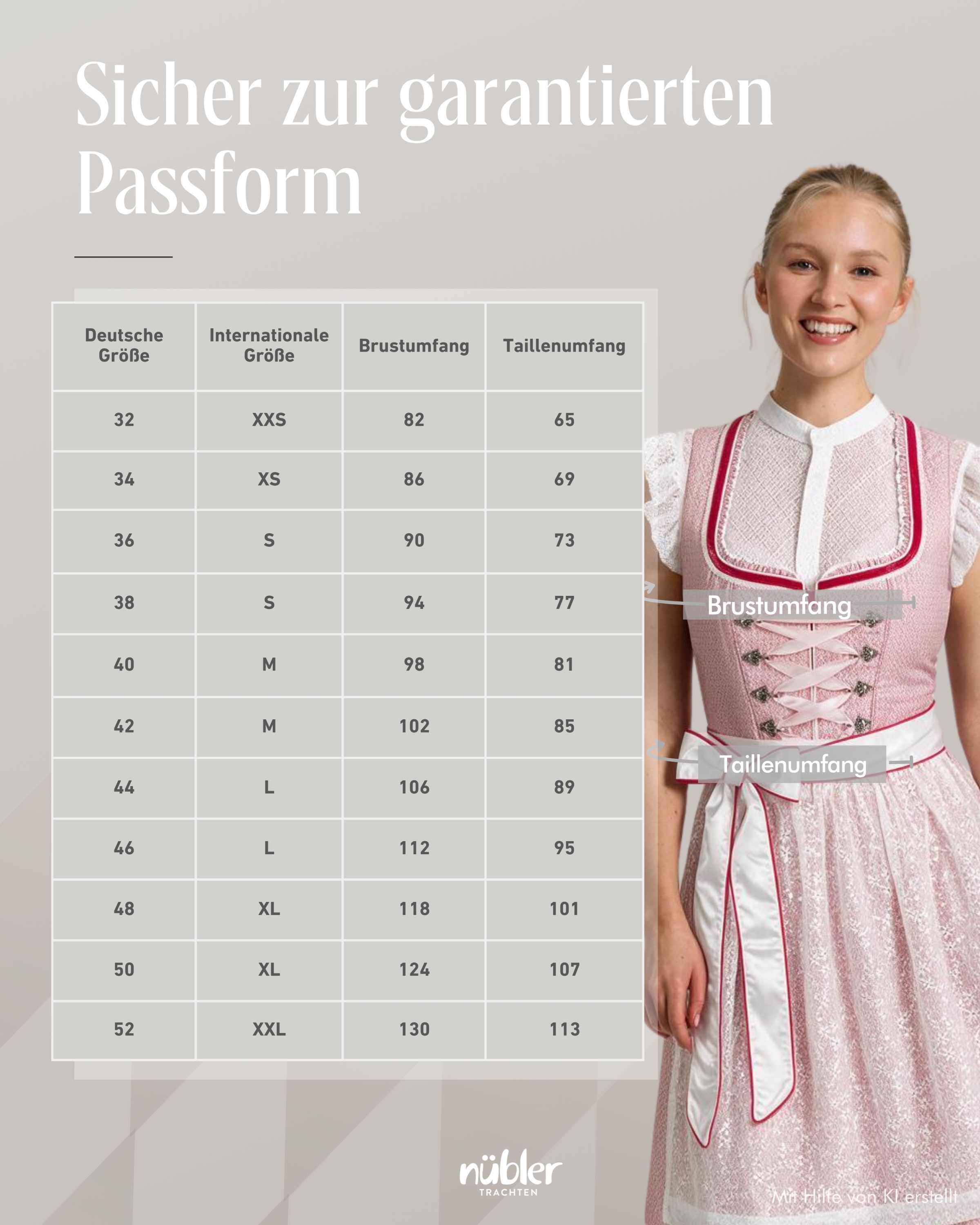 Mini Dirndl Lina in Rosa von Nübler