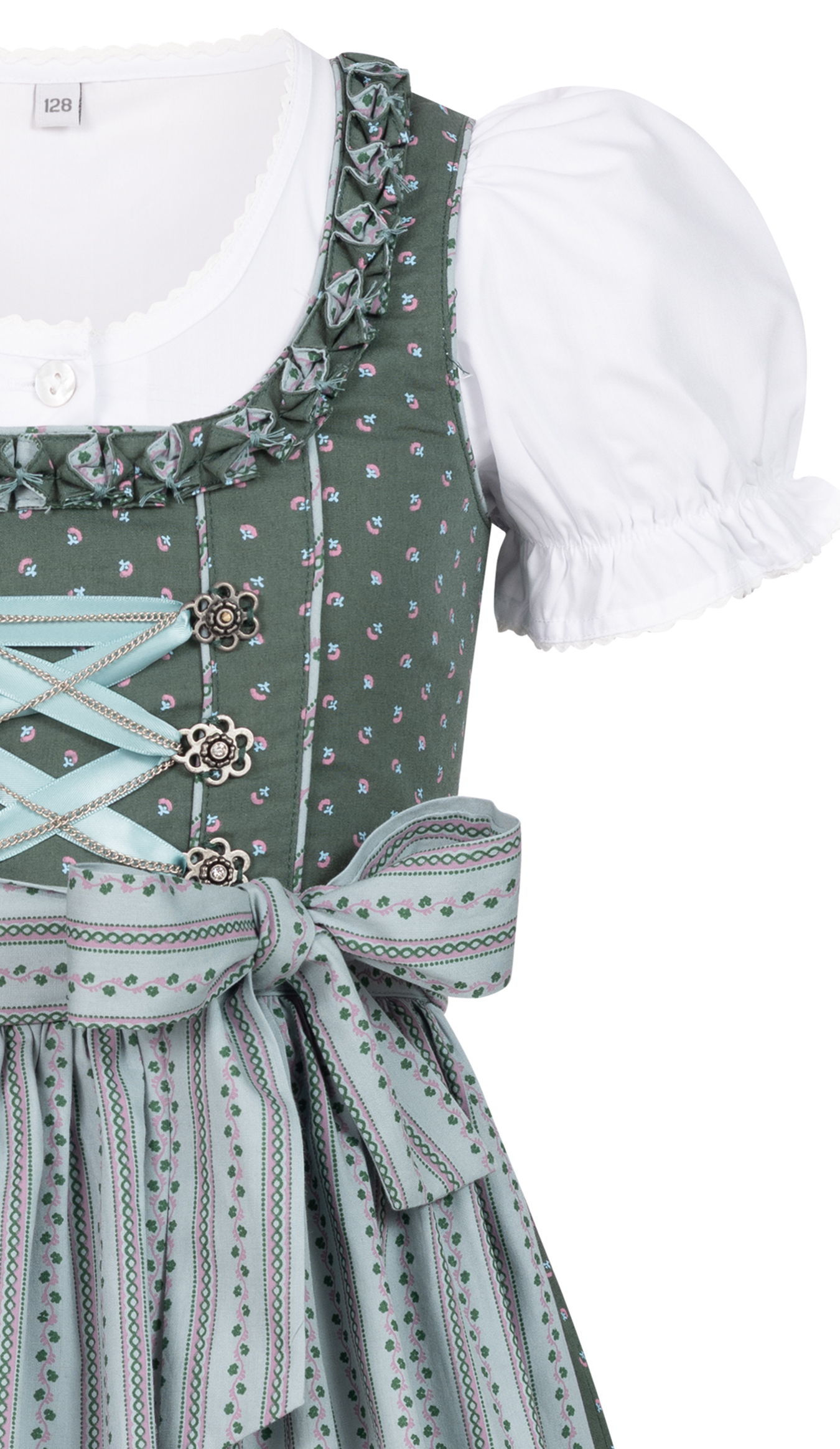 Kinderdirndl Nabila in Petrol von Nübler