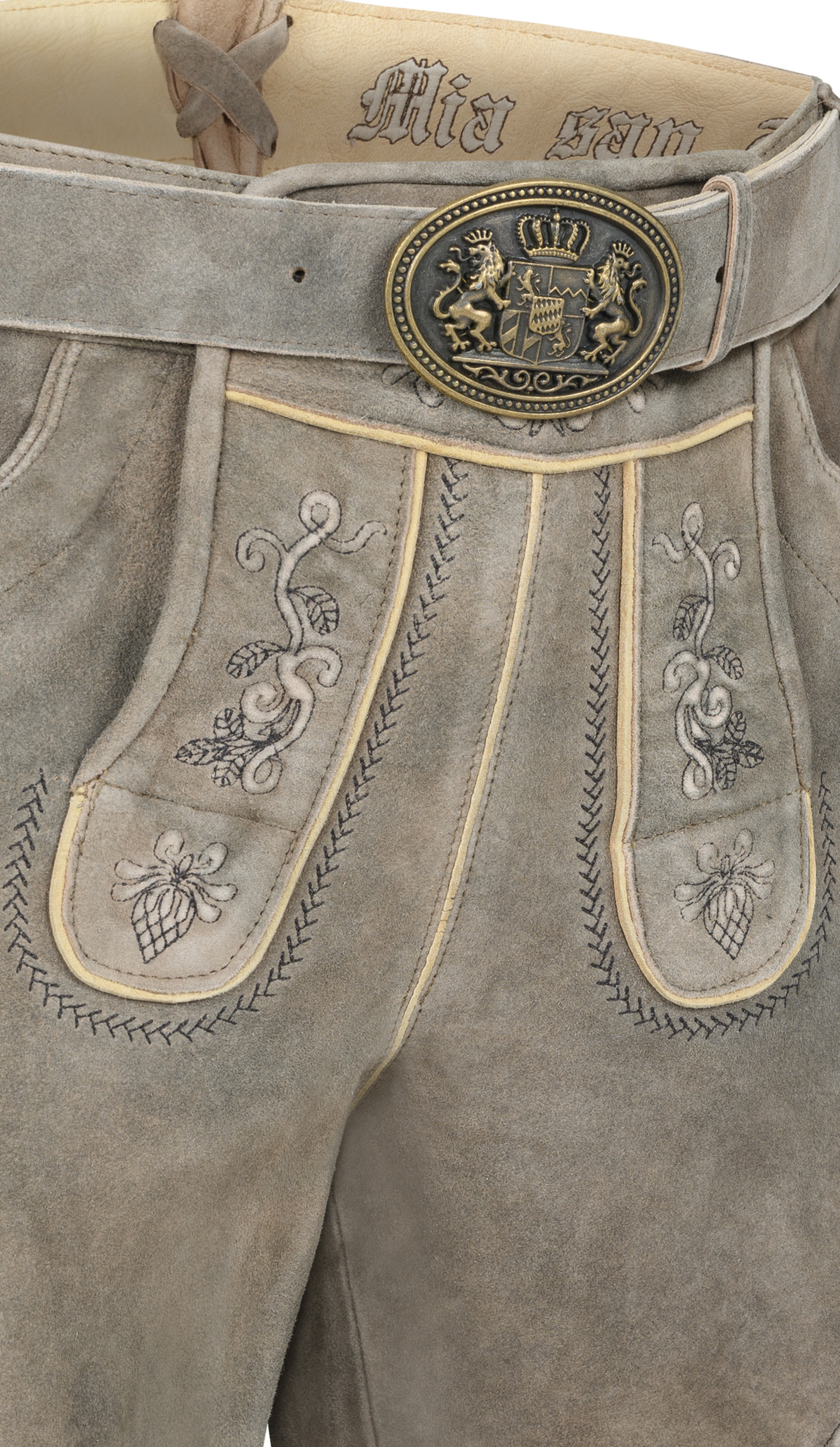 Lederhose kurz Konrad in Wurzelbraun von Nübler