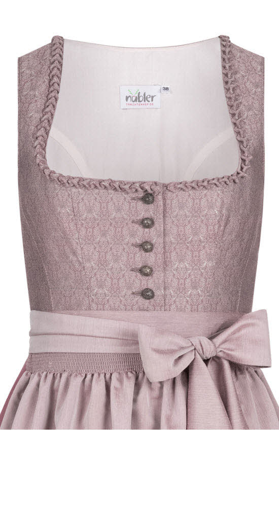 Dirndl lang Adele in Altrosa von Nübler
