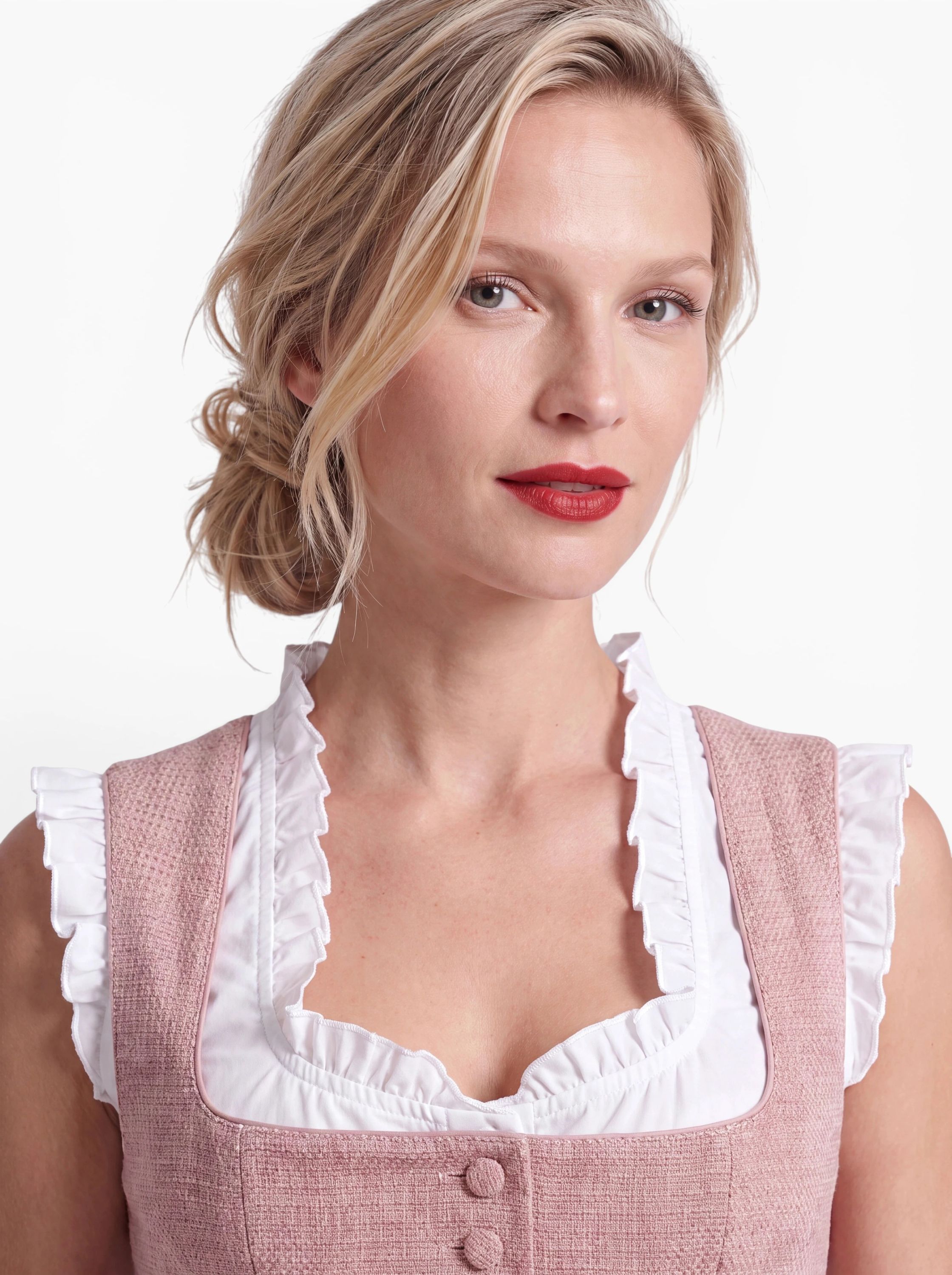 Mididirndl Kayla in Puderrosa von Nübler