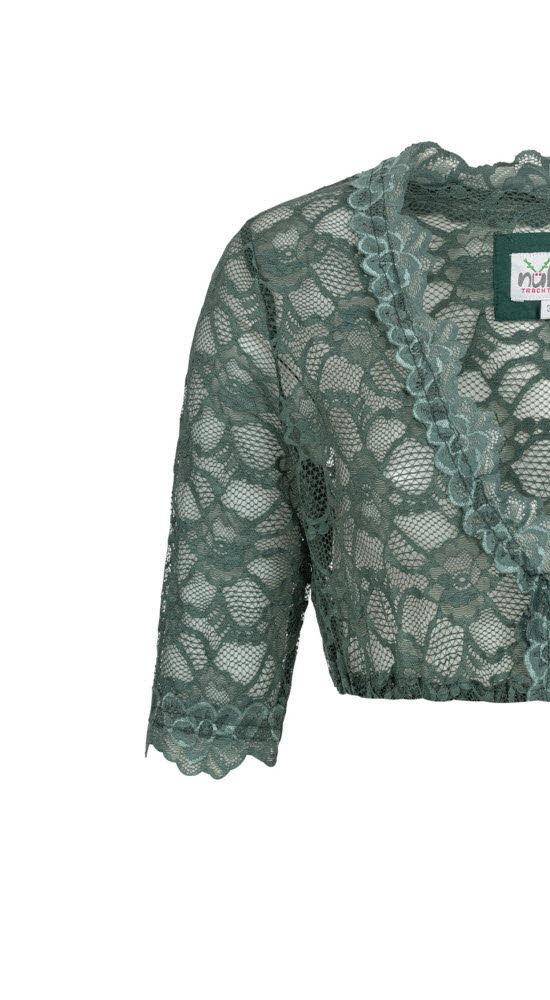 Dirndlbluse 3/4 Arm Laura in Grün von Nübler