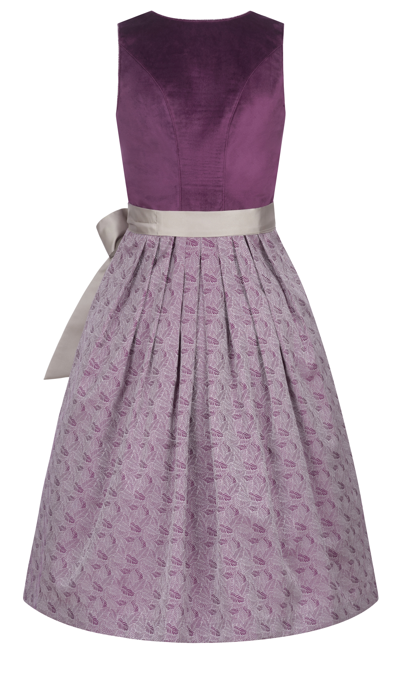Midi Dirndl Giovanna in Aubergine von Nübler