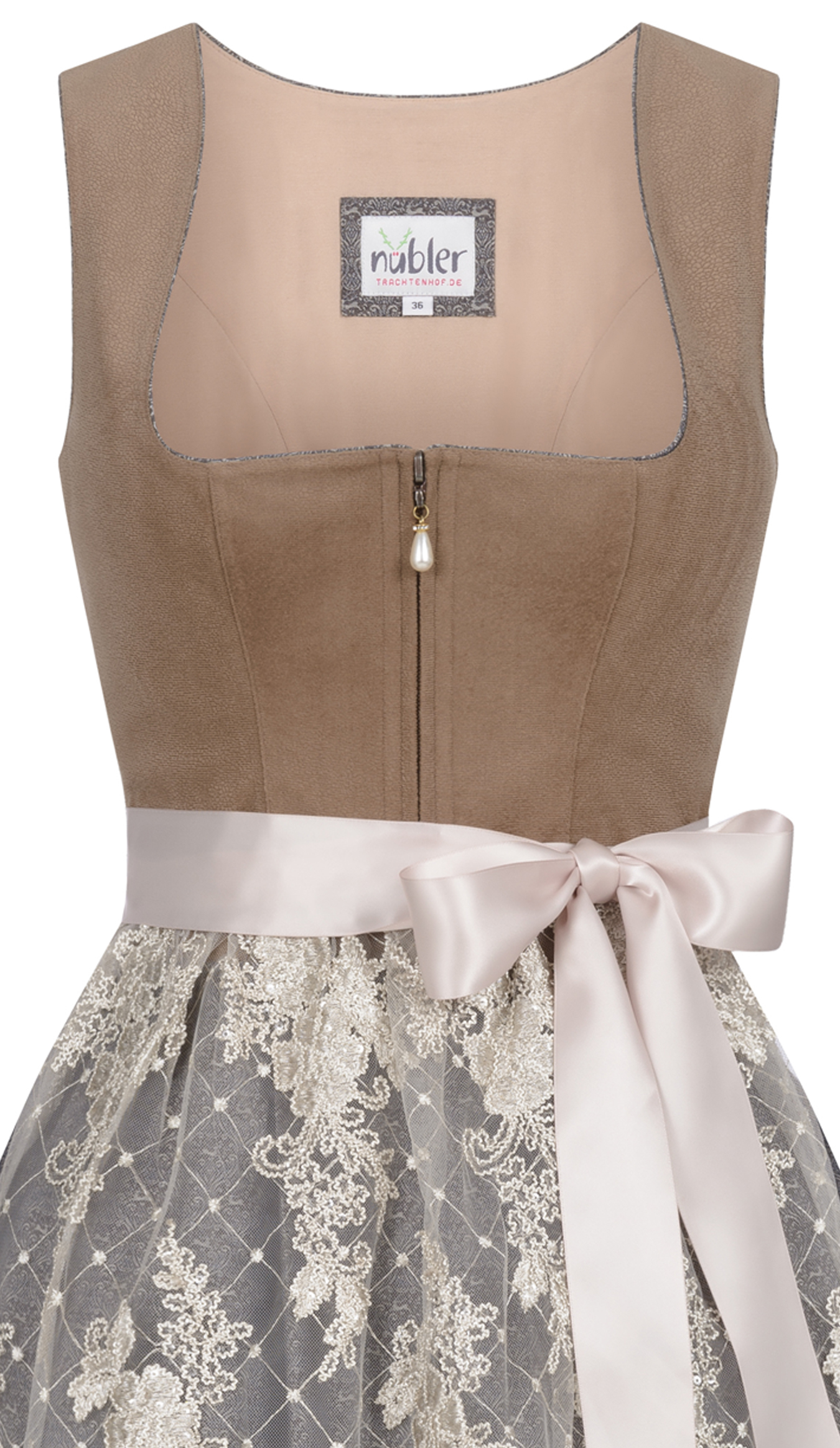 Midi Dirndl Geelke in Braun von Nübler