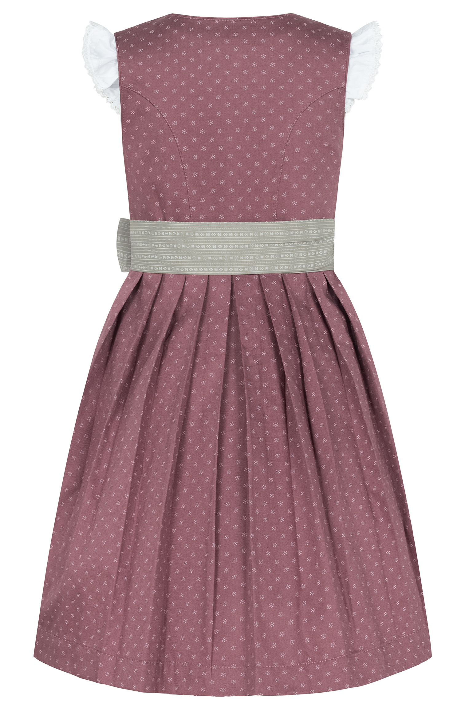 Kinderdirndl Fabia in Altrosa-Stein von Nübler