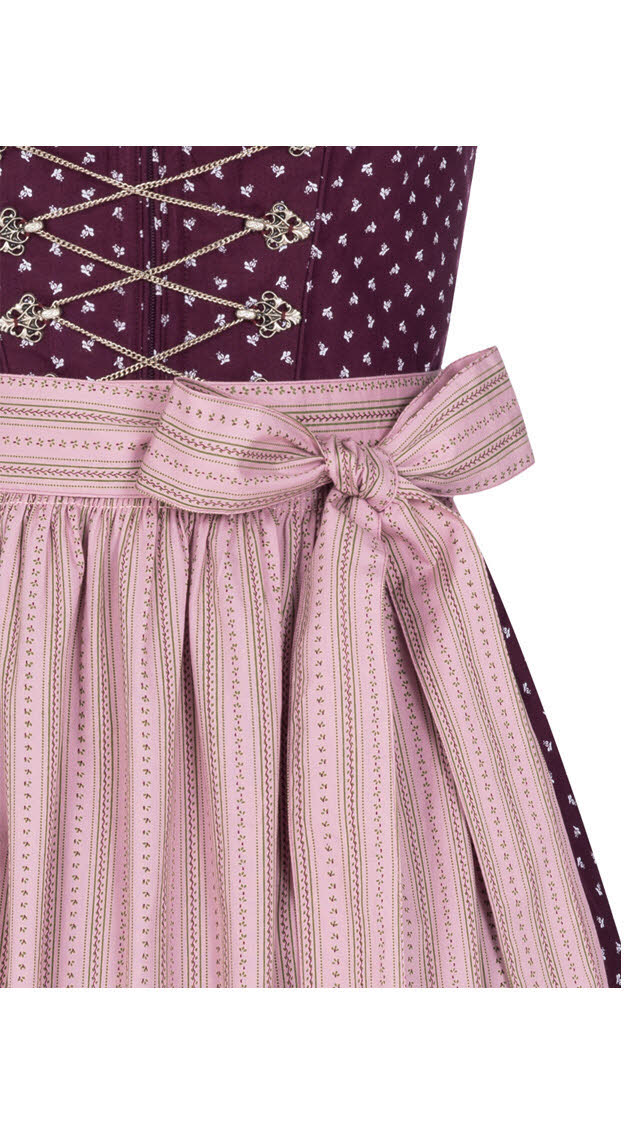 Midi Dirndl Thea in Weinrot von Nübler