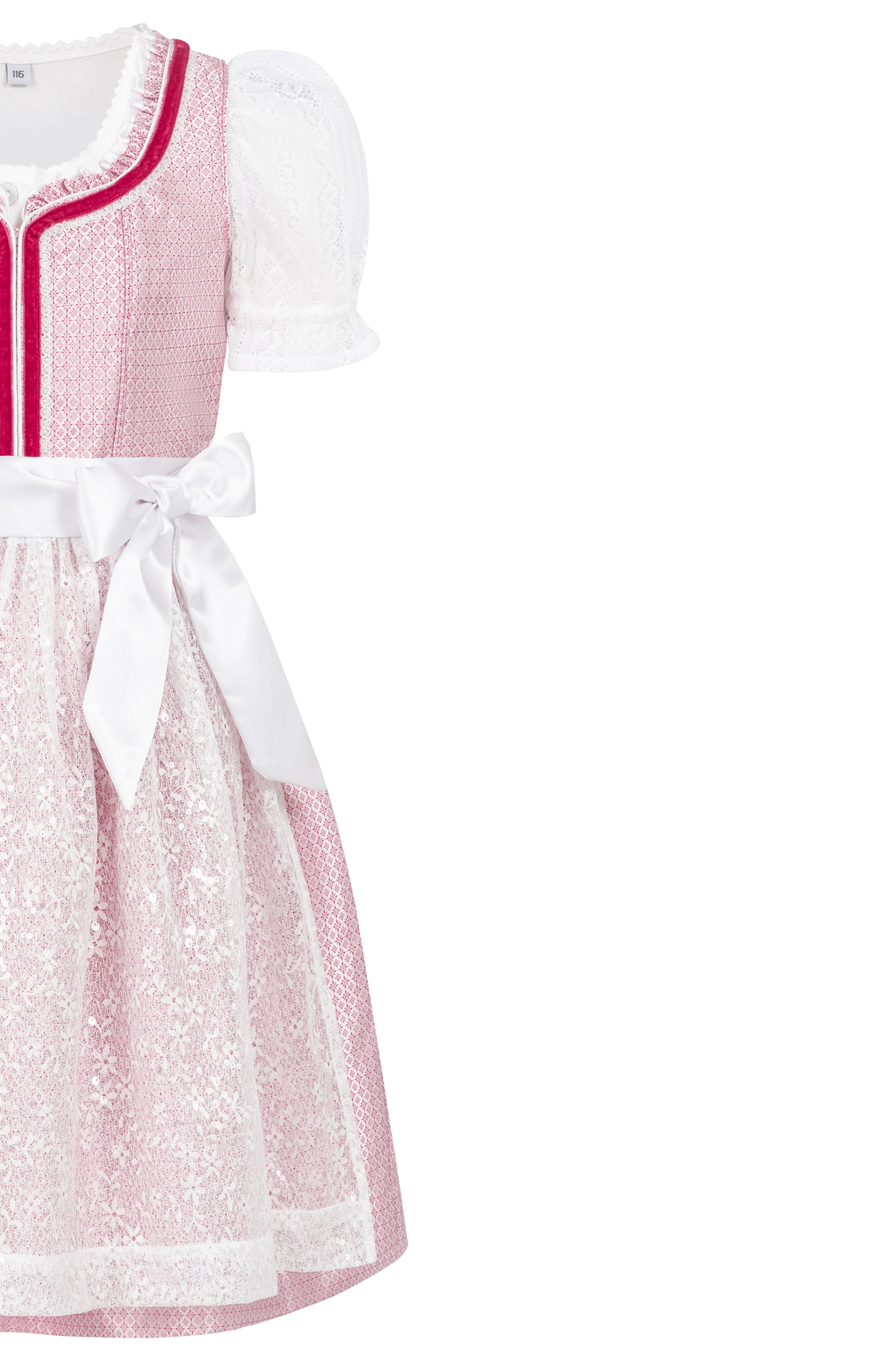 Kinderdirndl Lina in Rosa von Nübler