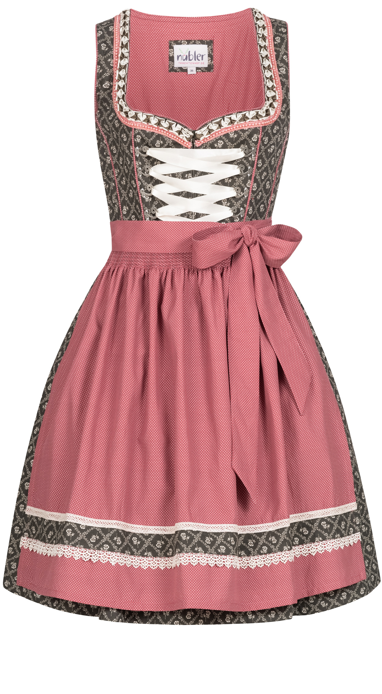 Mini-Dirndl Aretha in Braun von Nübler