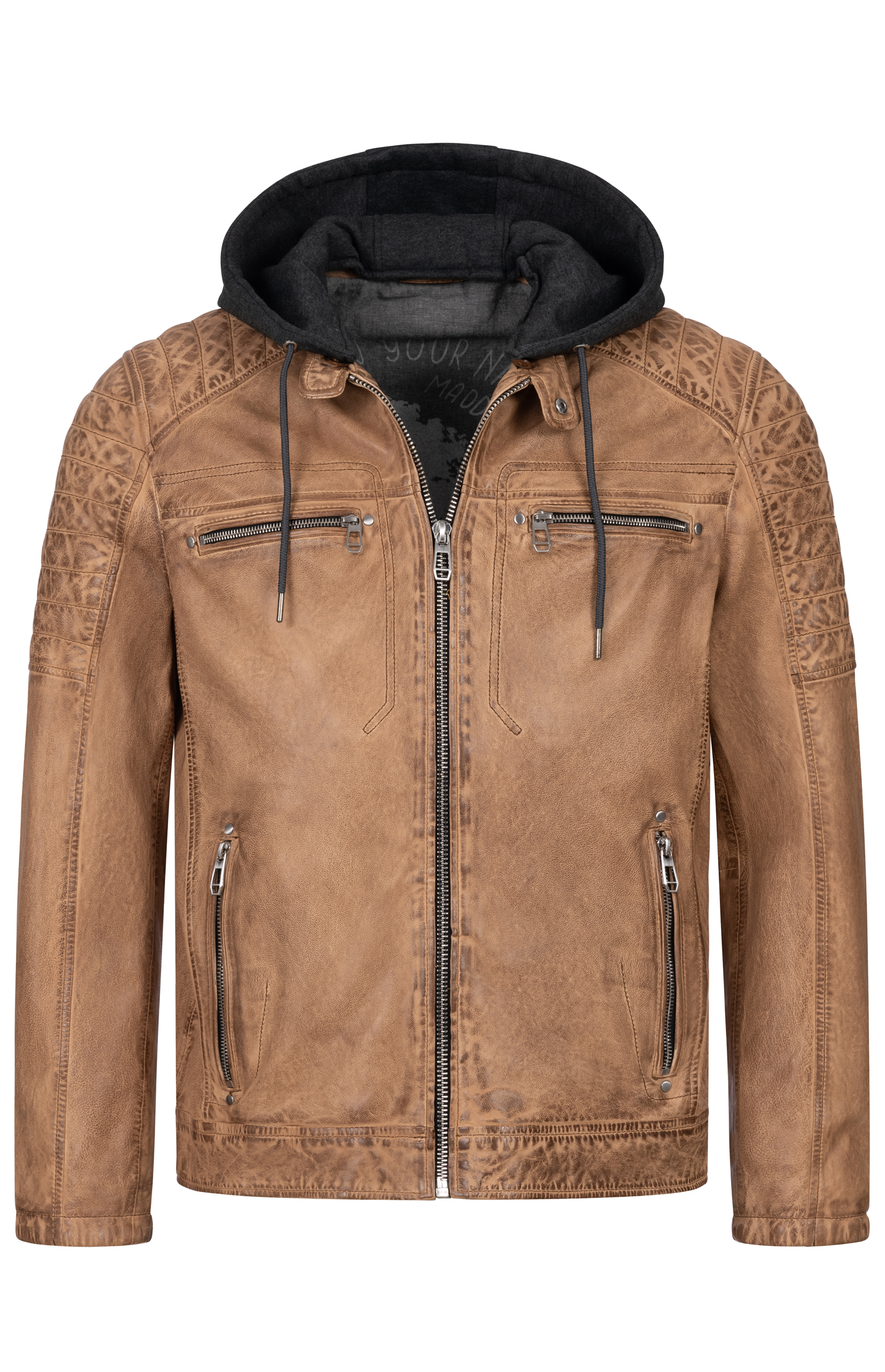 Lederjacke Chicago in Desert von Maddox