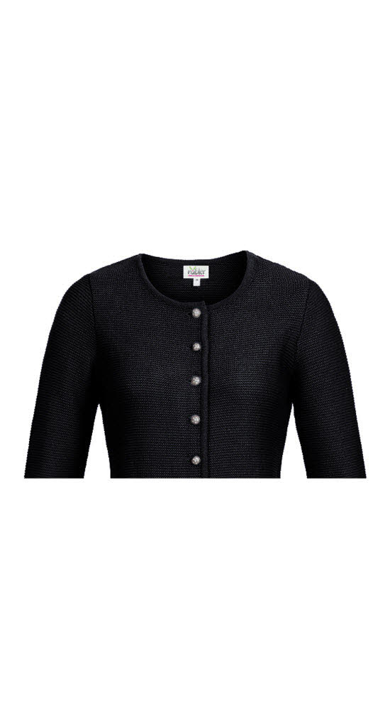 Strickjacke Langarm Anni in Schwarz von Nübler