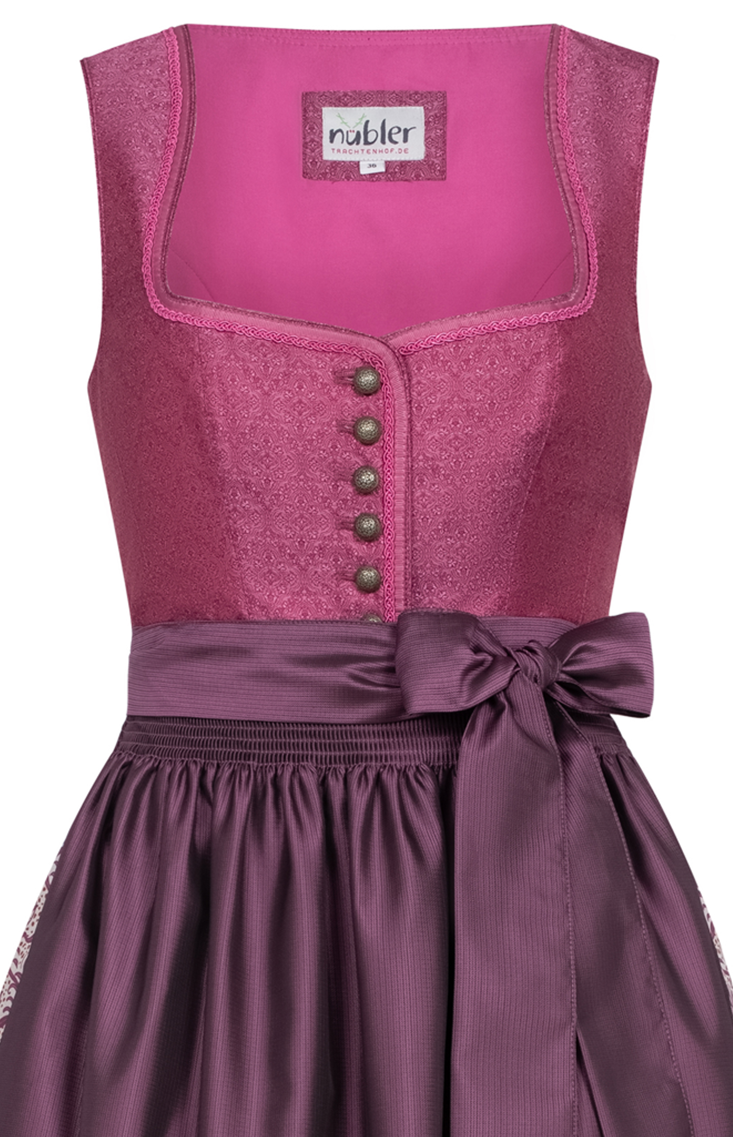 Dirndl Lang Gerit in Beere von Nübler