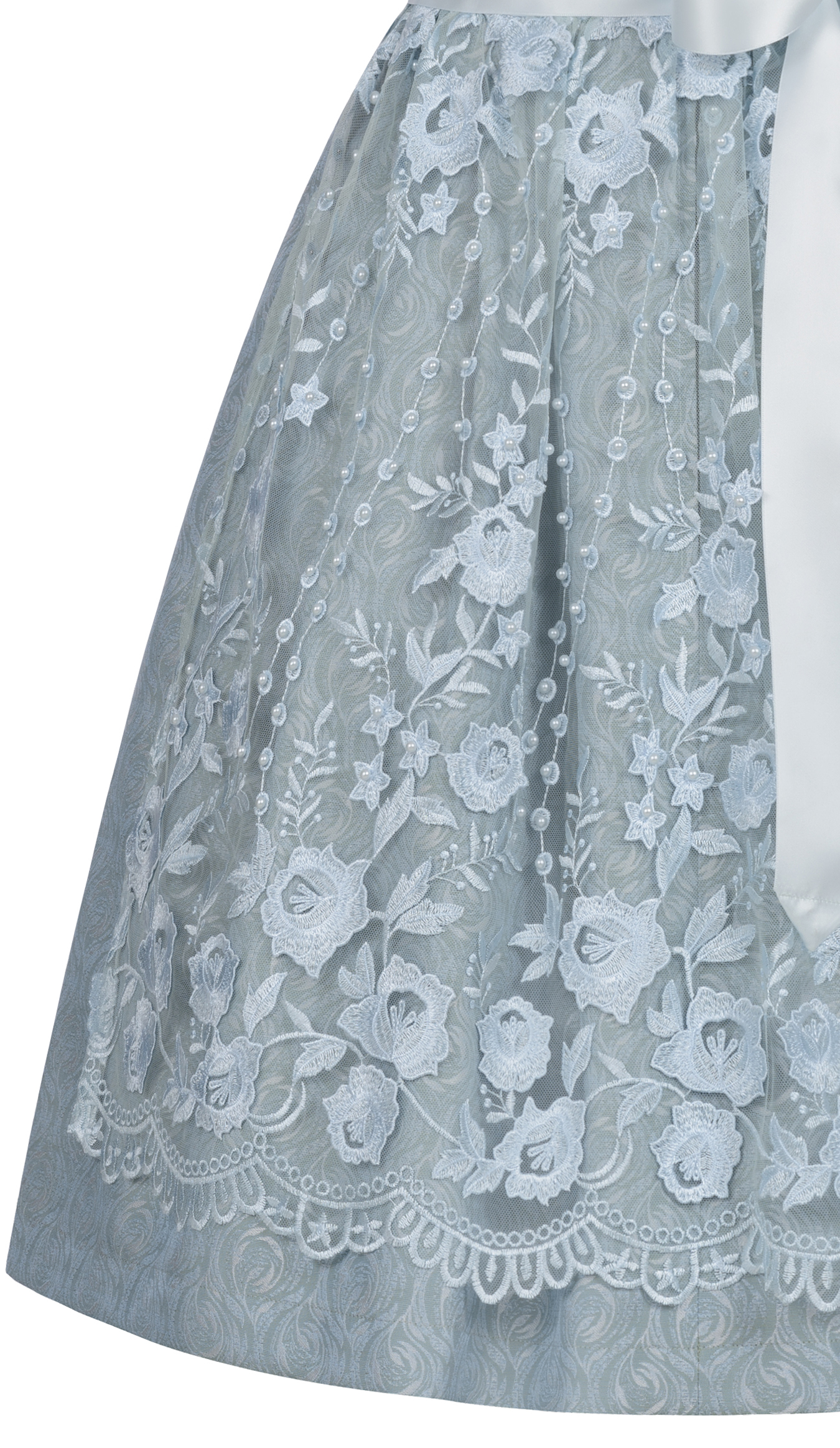 Mini Dirndl Garbine in Hellblau von Nübler